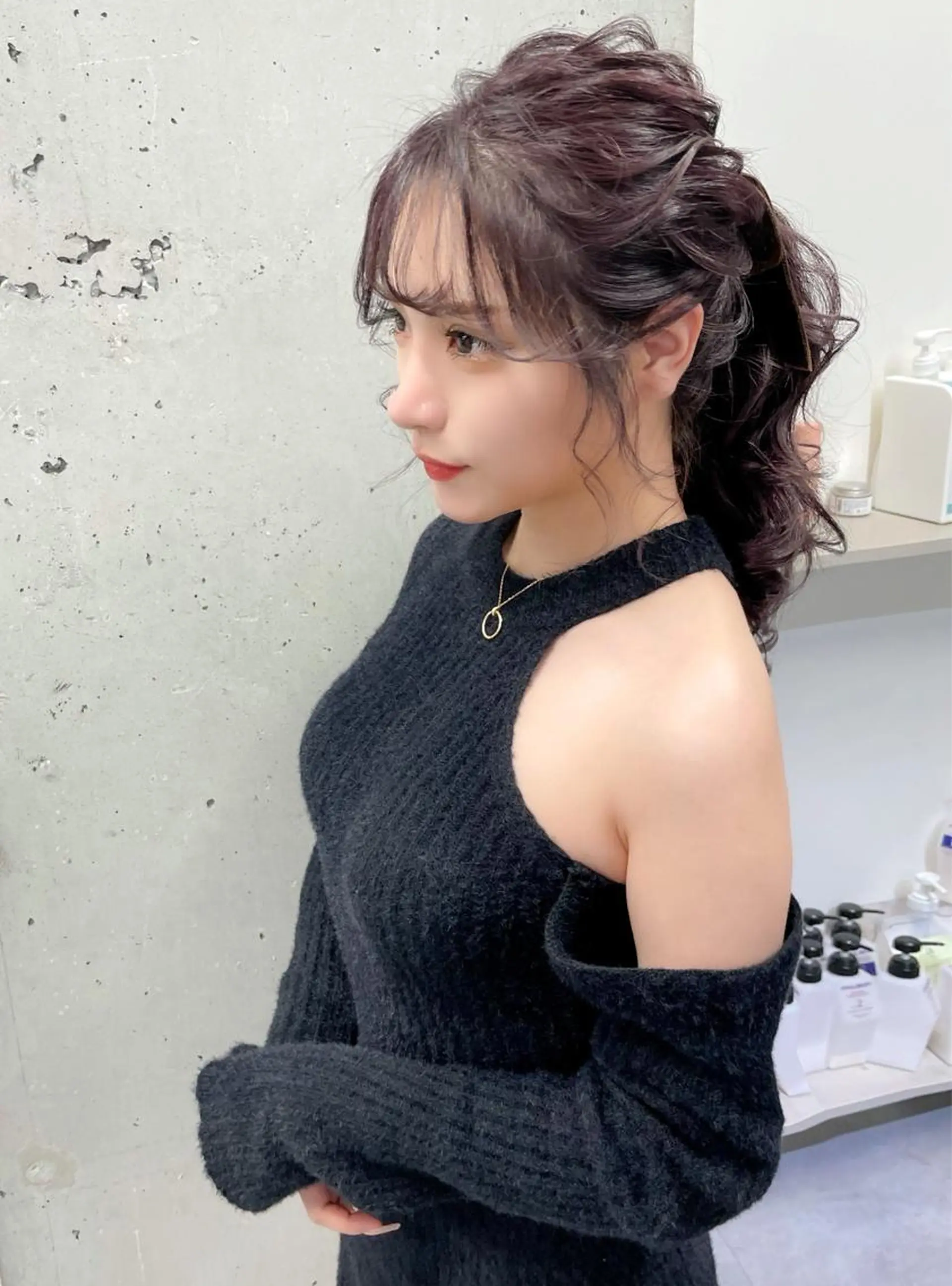 ロング カラー ヘアアレンジ ラベンダーカラー autre所属・大久保 ひでなりのヘアスタイル