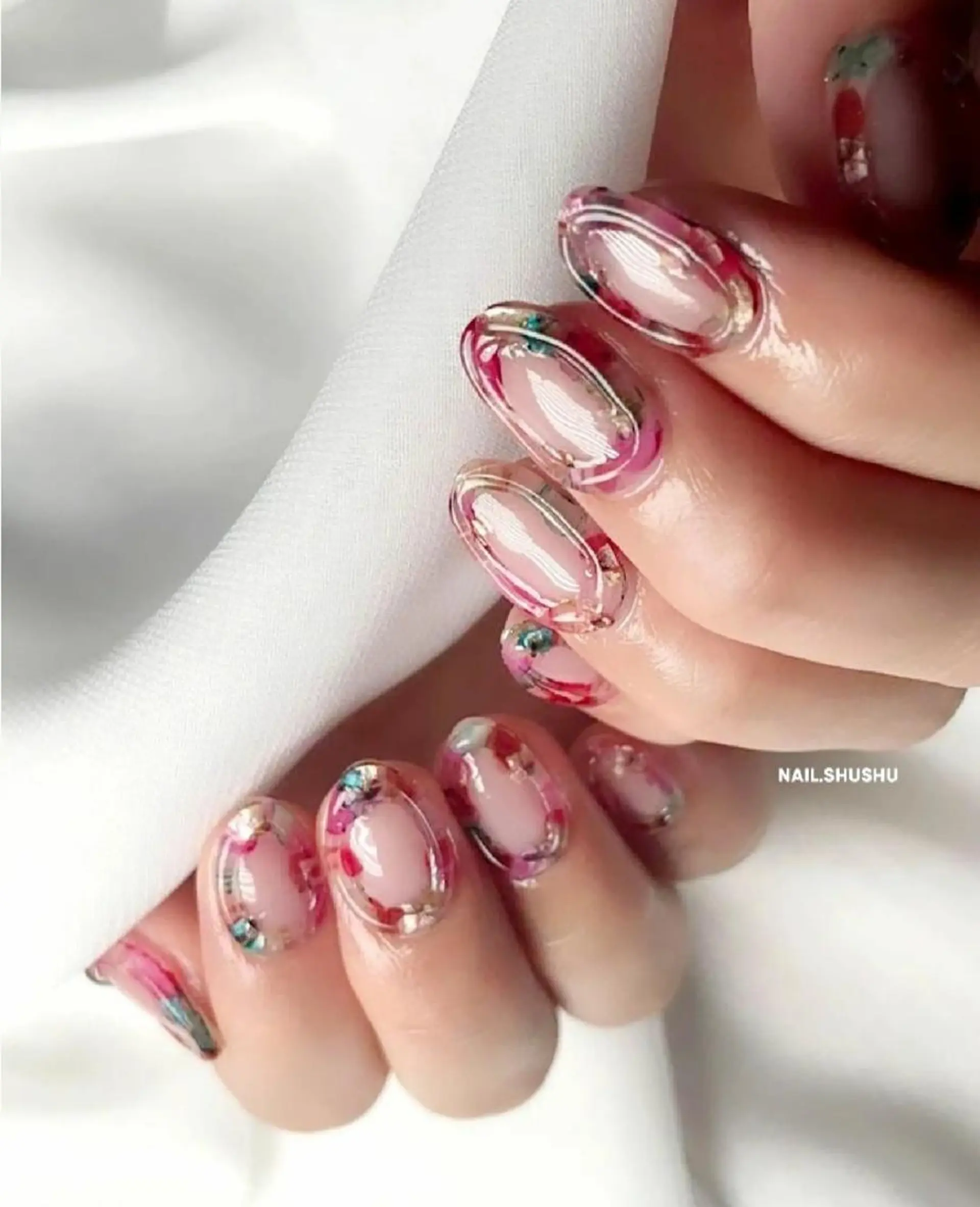 ネイル 持ち込み ニュアンスネイル オフィスネイル ワンカラーネイル シンプルネイル ハンドネイル 3dパーツ/流行り 👧shushu❤️のネイルデザイン