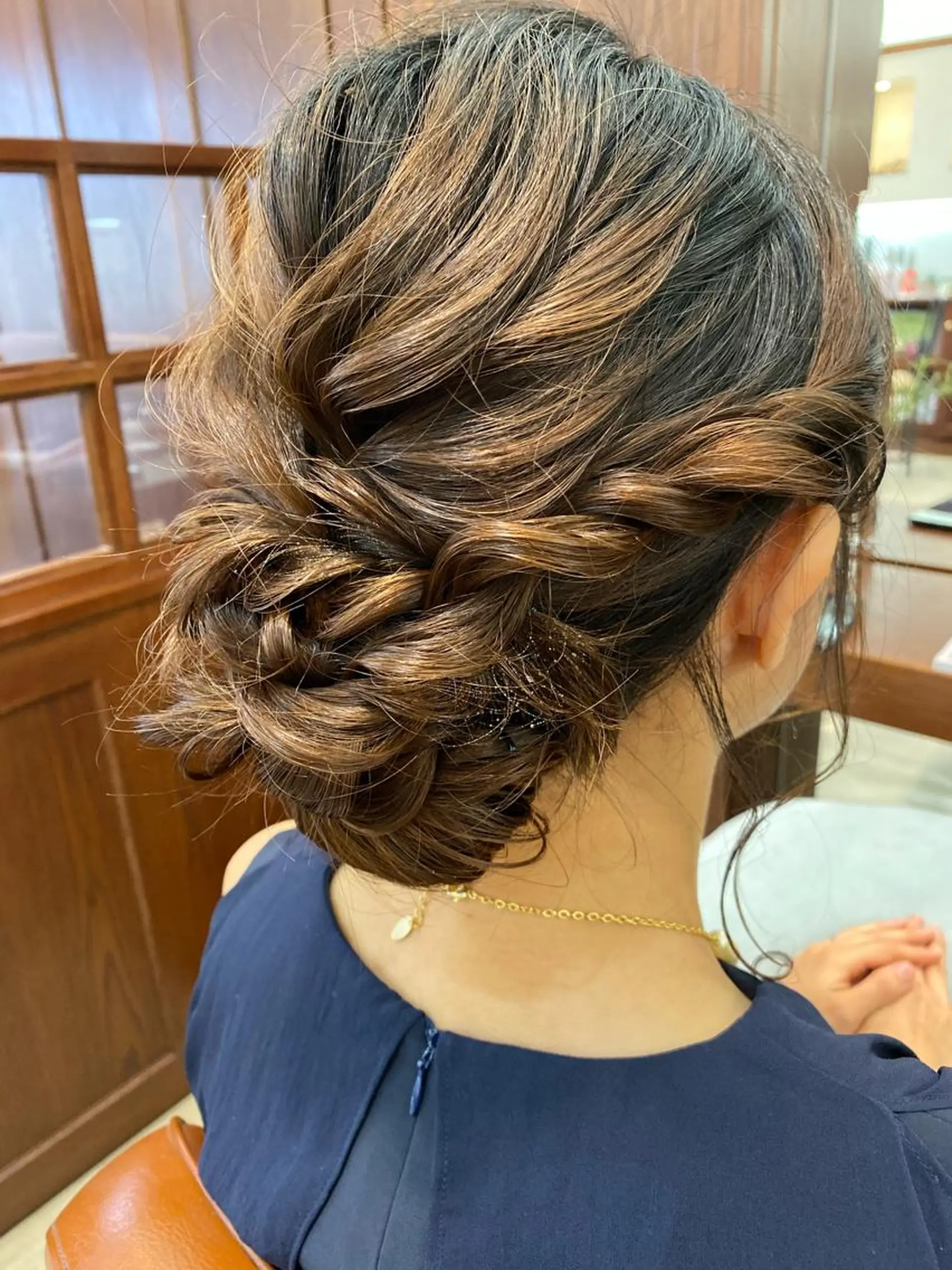 ミディアム ヘアアレンジ 長谷川 礼子のヘアスタイル
