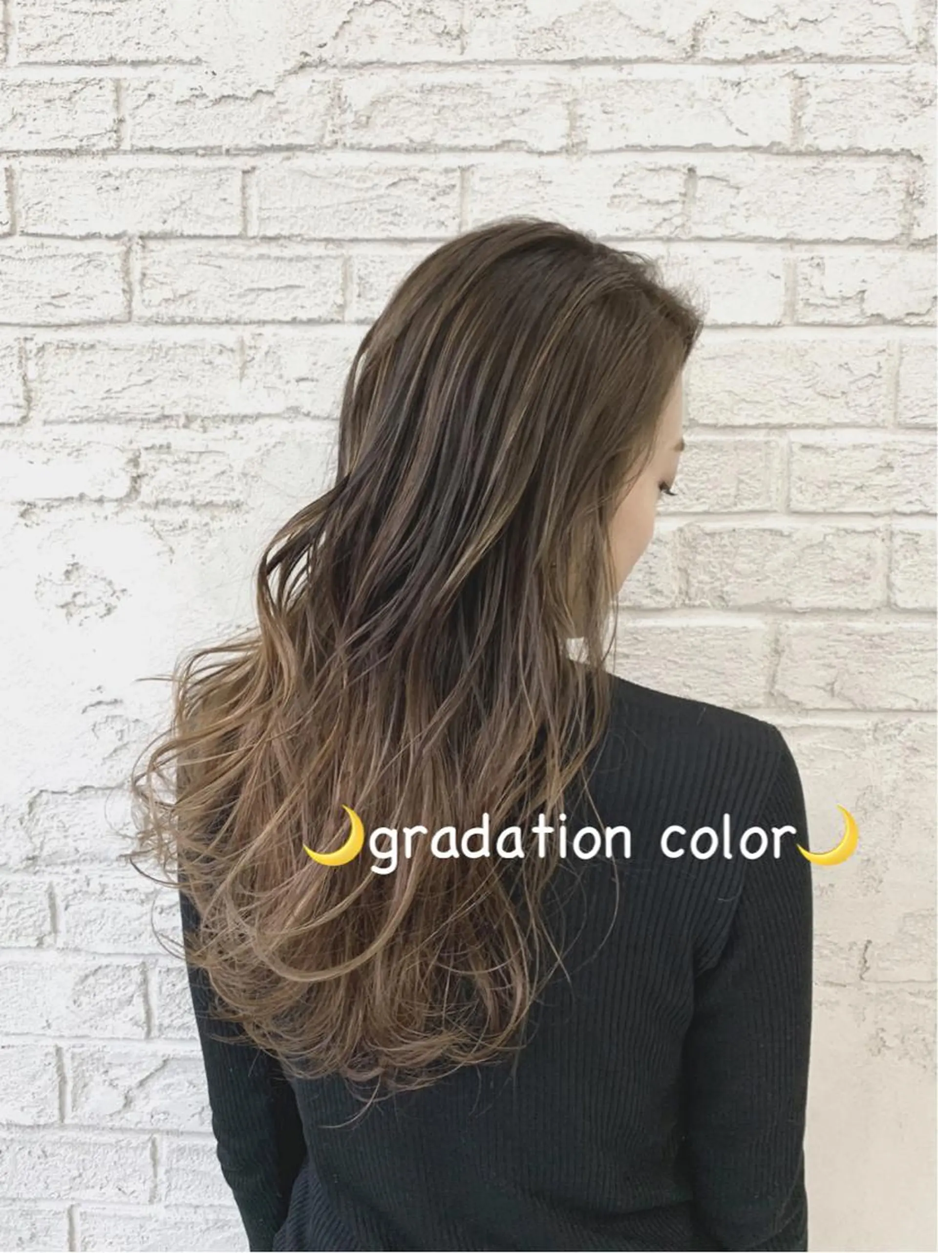 ロング カラー ベージュカラー グラデーションカラー ハイライトカラー ハイライト ハイライトカラー＆ ダブルカラー　田口のヘアスタイル