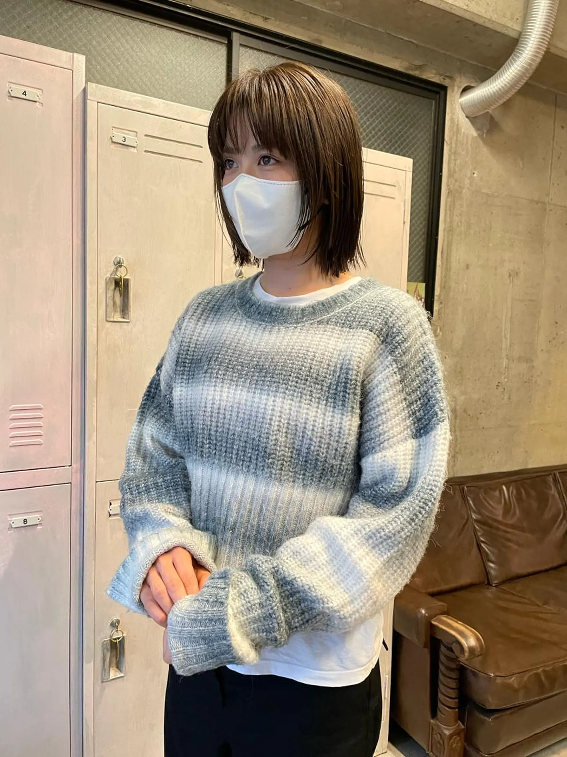 ショート カラー パーマ/レイヤー 岩山丈一郎のヘアスタイル