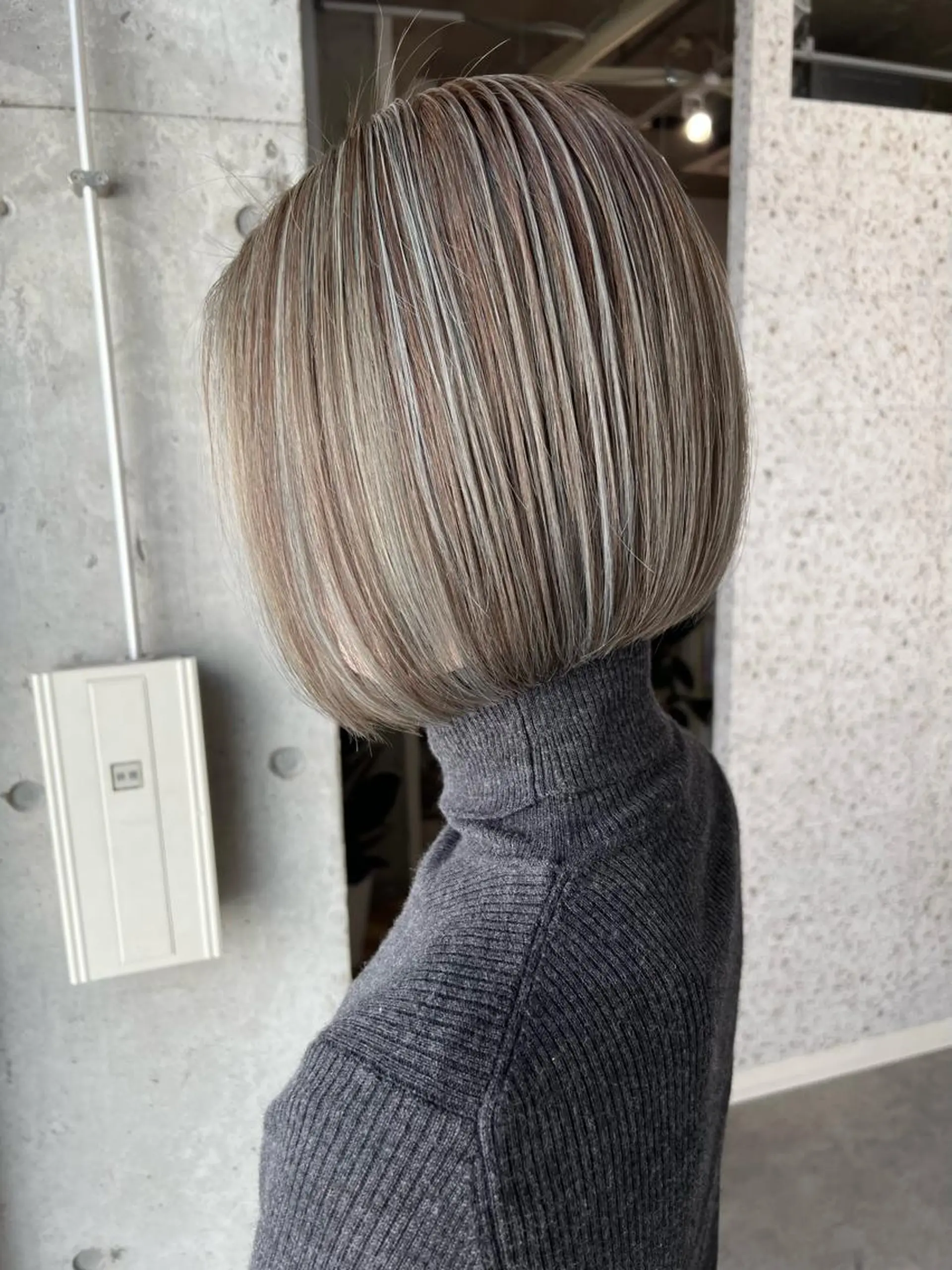 ショート カラー バレイヤージュ ブリーチ ケアブリーチ ハイライトカラー インナーカラー ヘアカラー トリートメント lani 天神大名/ブリーチのヘアスタイル