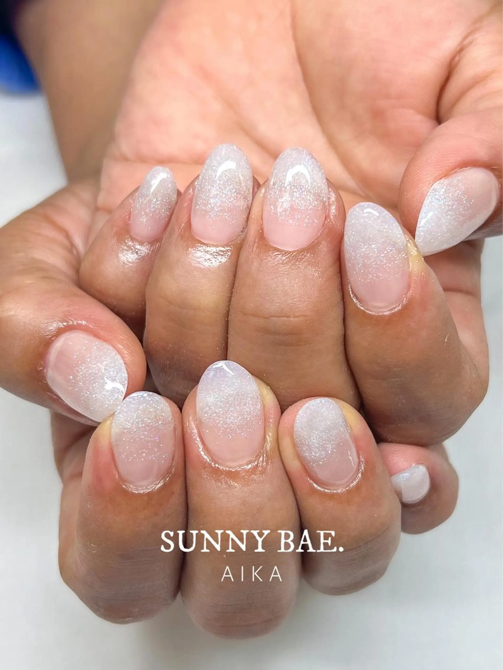 ショート ネイル ショートヘア アートネイル ジェルネイル キラキラネイル ロングネイル SUNNY BAE.所属・Made By AIKAのネイルデザイン