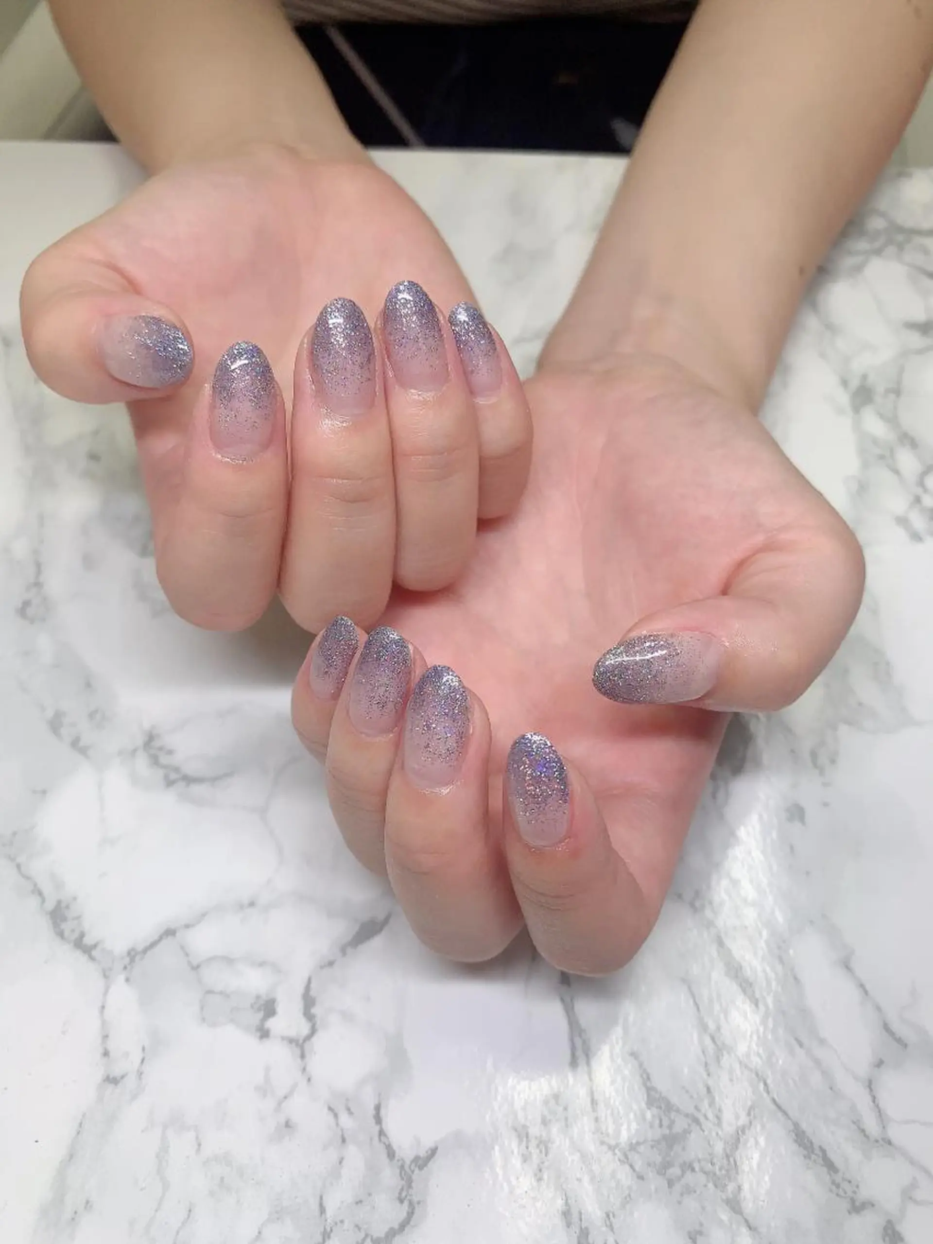 ネイル ハンドネイル はな💎ネイル ワンホン、長さ出しのネイルデザイン