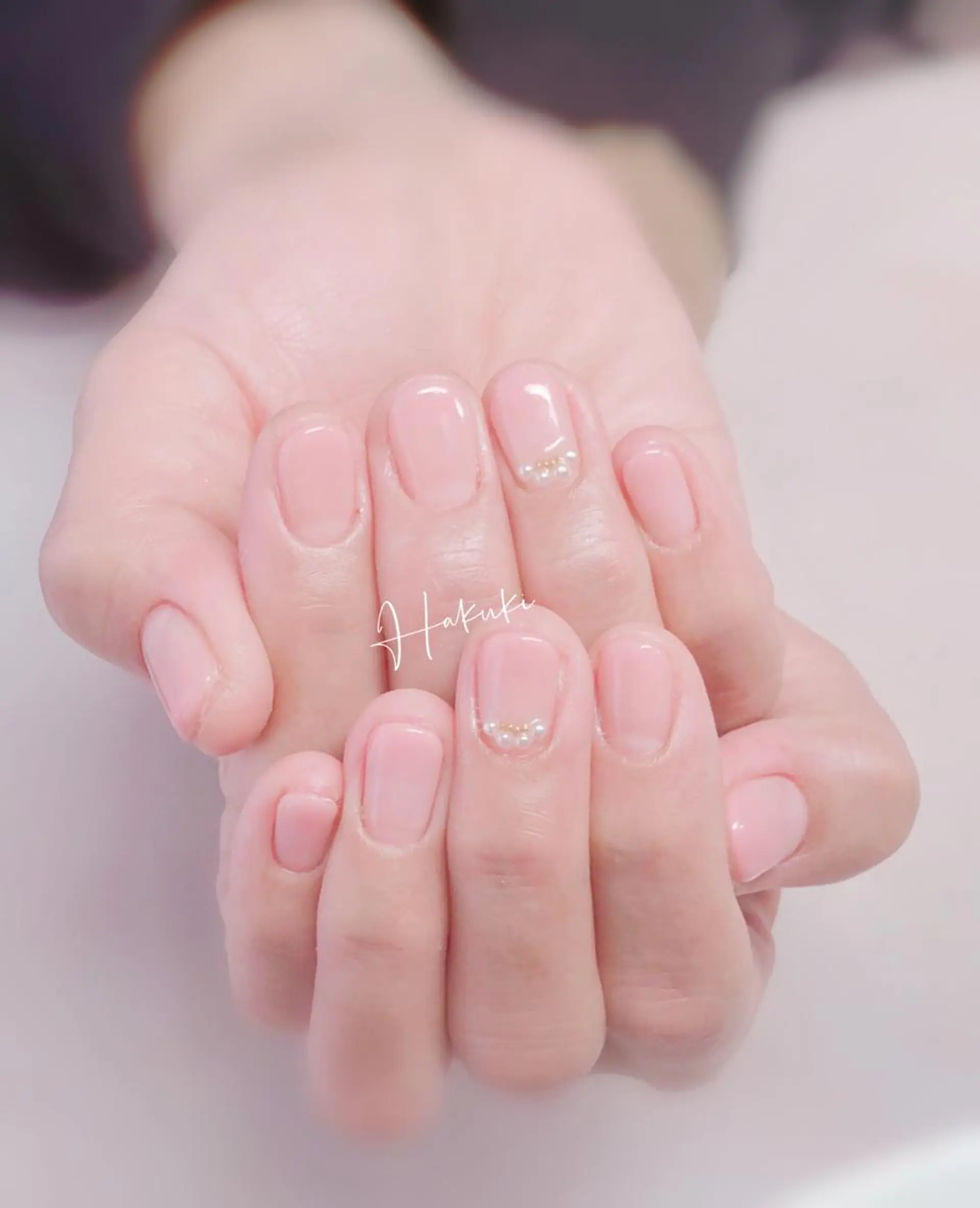 ネイル ハンドネイル ハンドケア ハク キのネイルデザイン