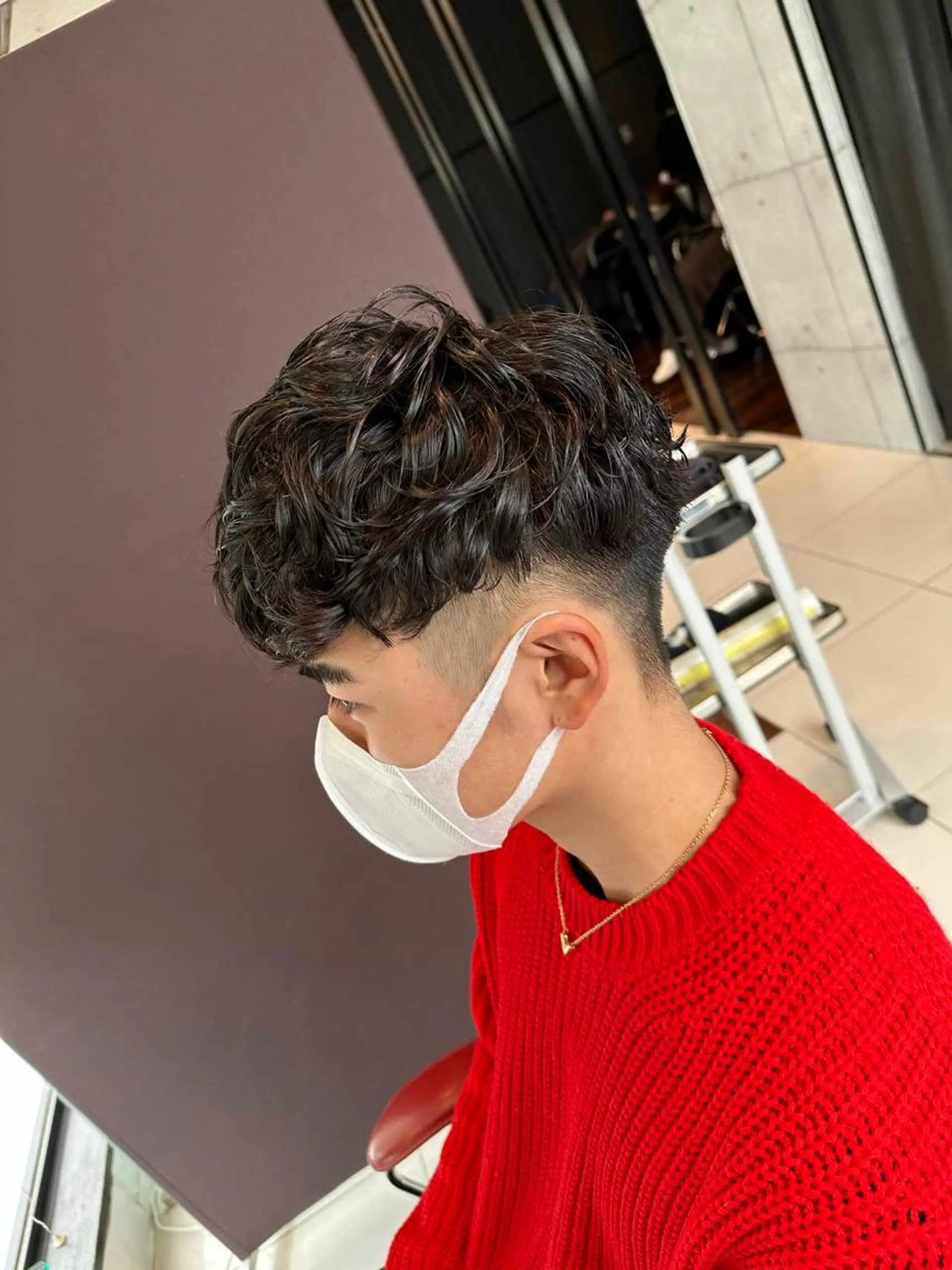 パーマ メンズ カット パーマ little×aimer仙台2号店所属・仙台駅/メンズパーマ /🔗髙橋海汰のヘアスタイル