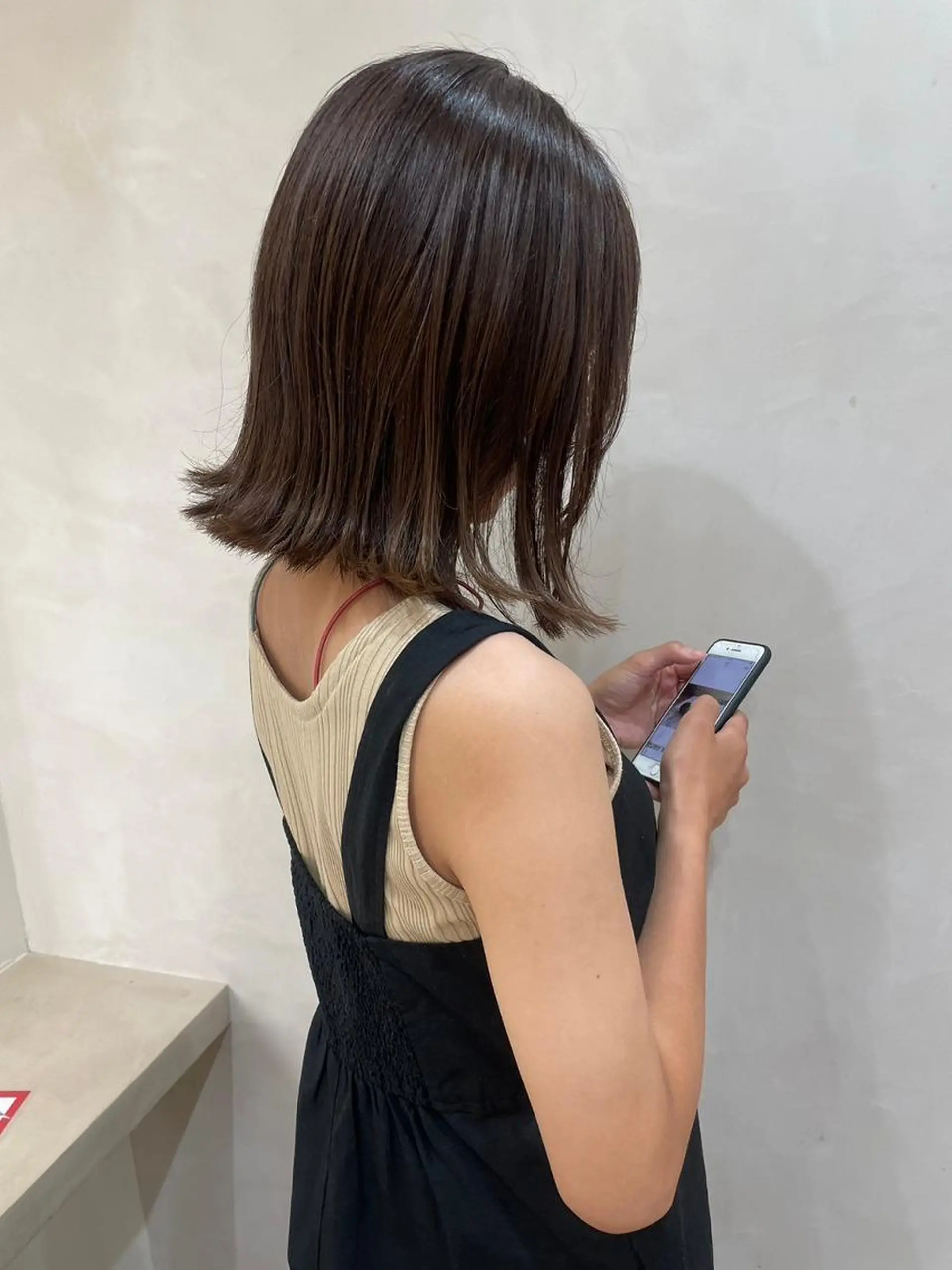 ミディアム カラー パーマ カット ヘアカラー トリートメント ミルクティ/ピンク/ レイヤー/yuriaのヘアスタイル