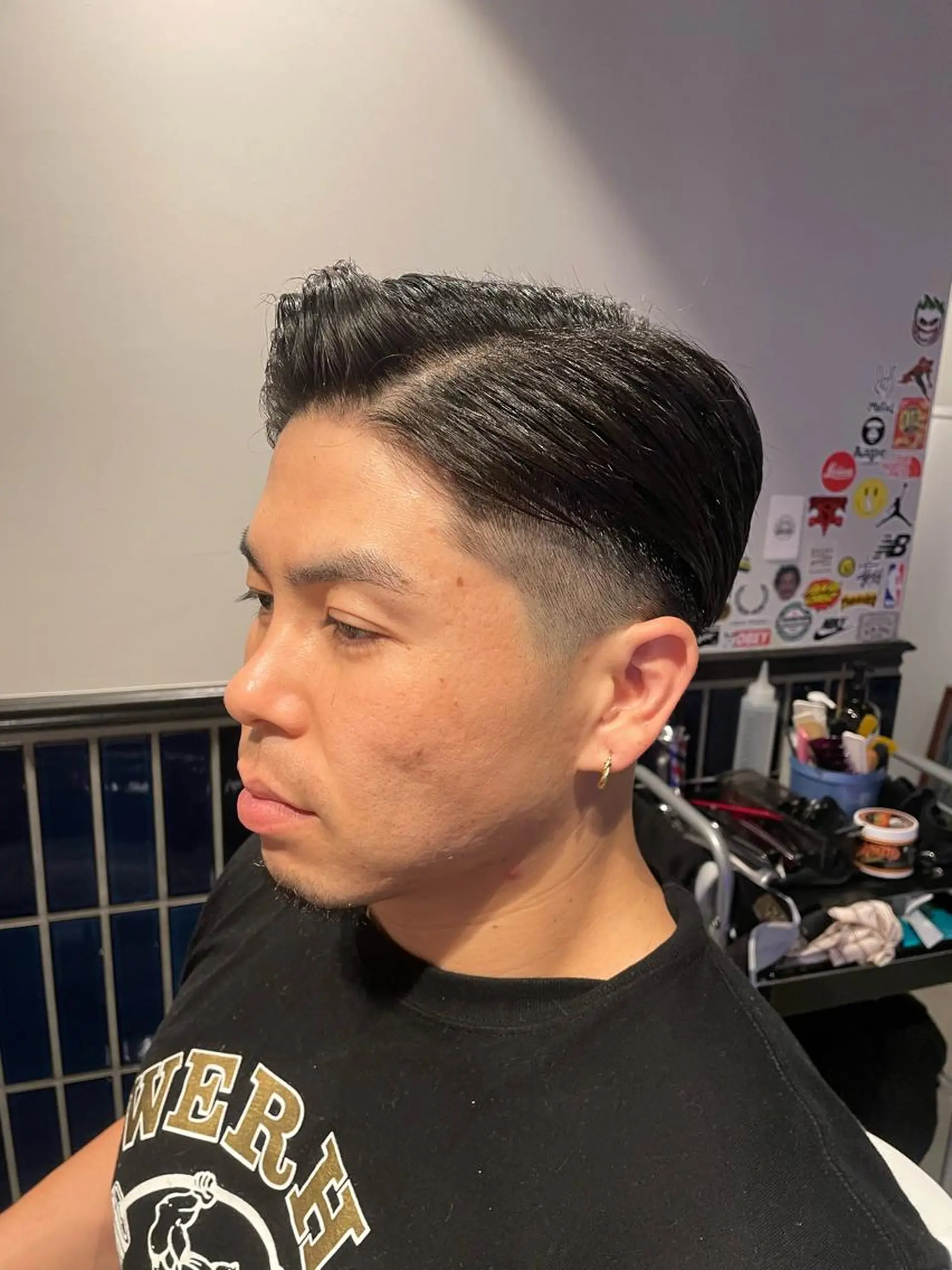 ショート 新宿スキンフェード 佐藤京介のヘアスタイル