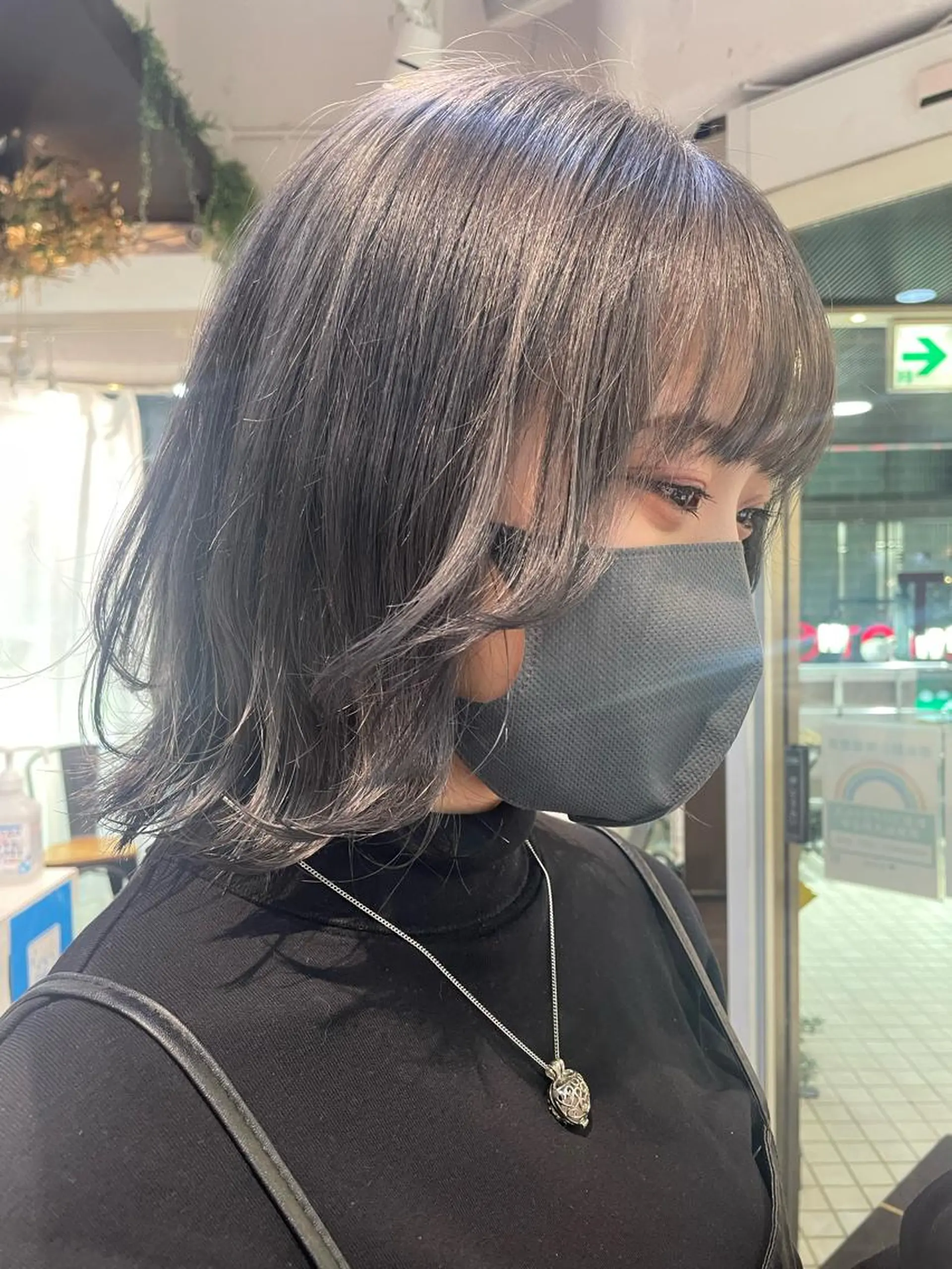 ミディアム カラー グレージュ ハイトーンカラー ヘアカラー トリートメント 韓国ヘア🦋 MIYUのヘアスタイル