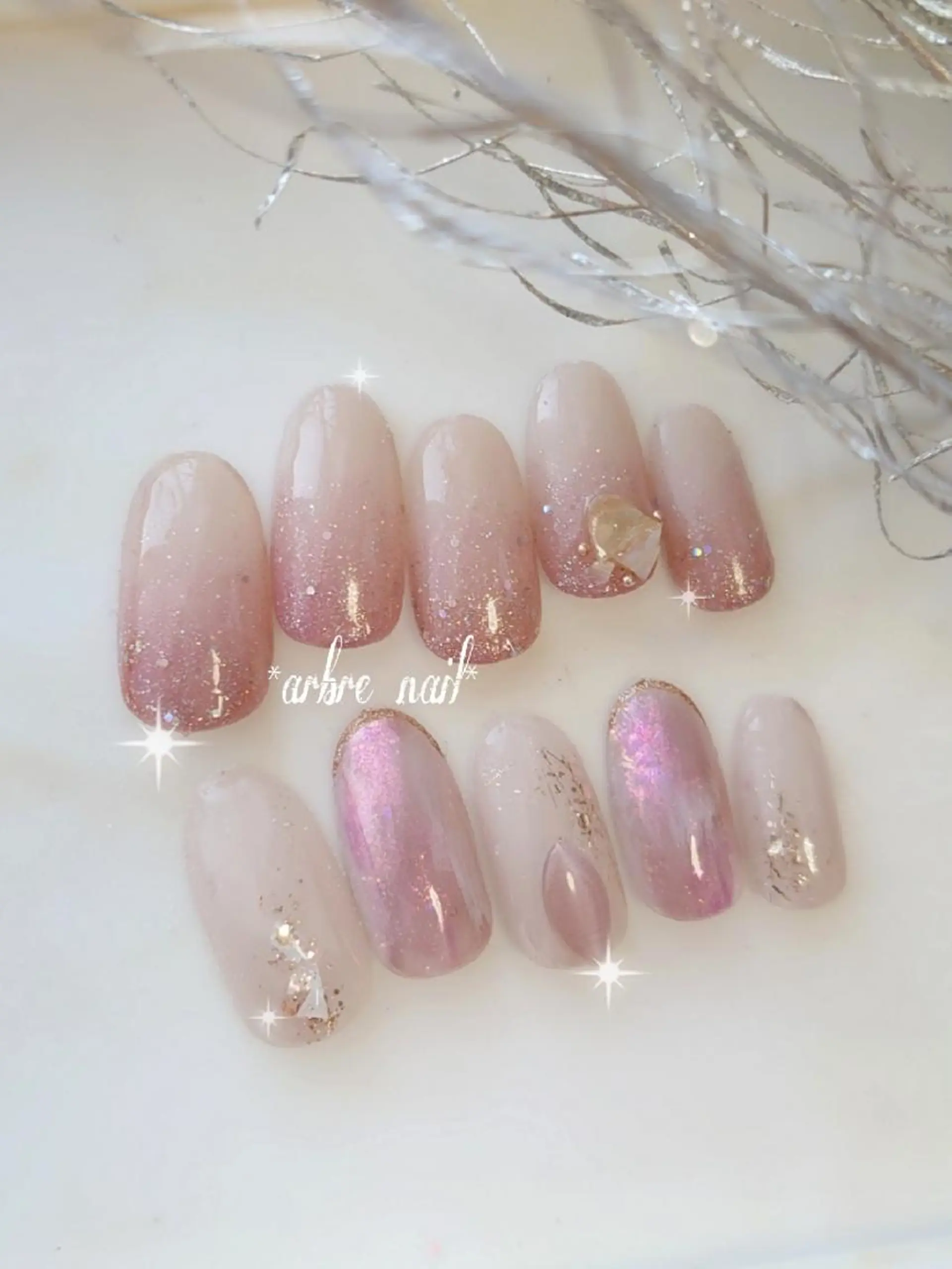 ネイル *arbre nail*.アーブルネイル所属・✯.。 arbre nail 。✯.のネイルデザイン