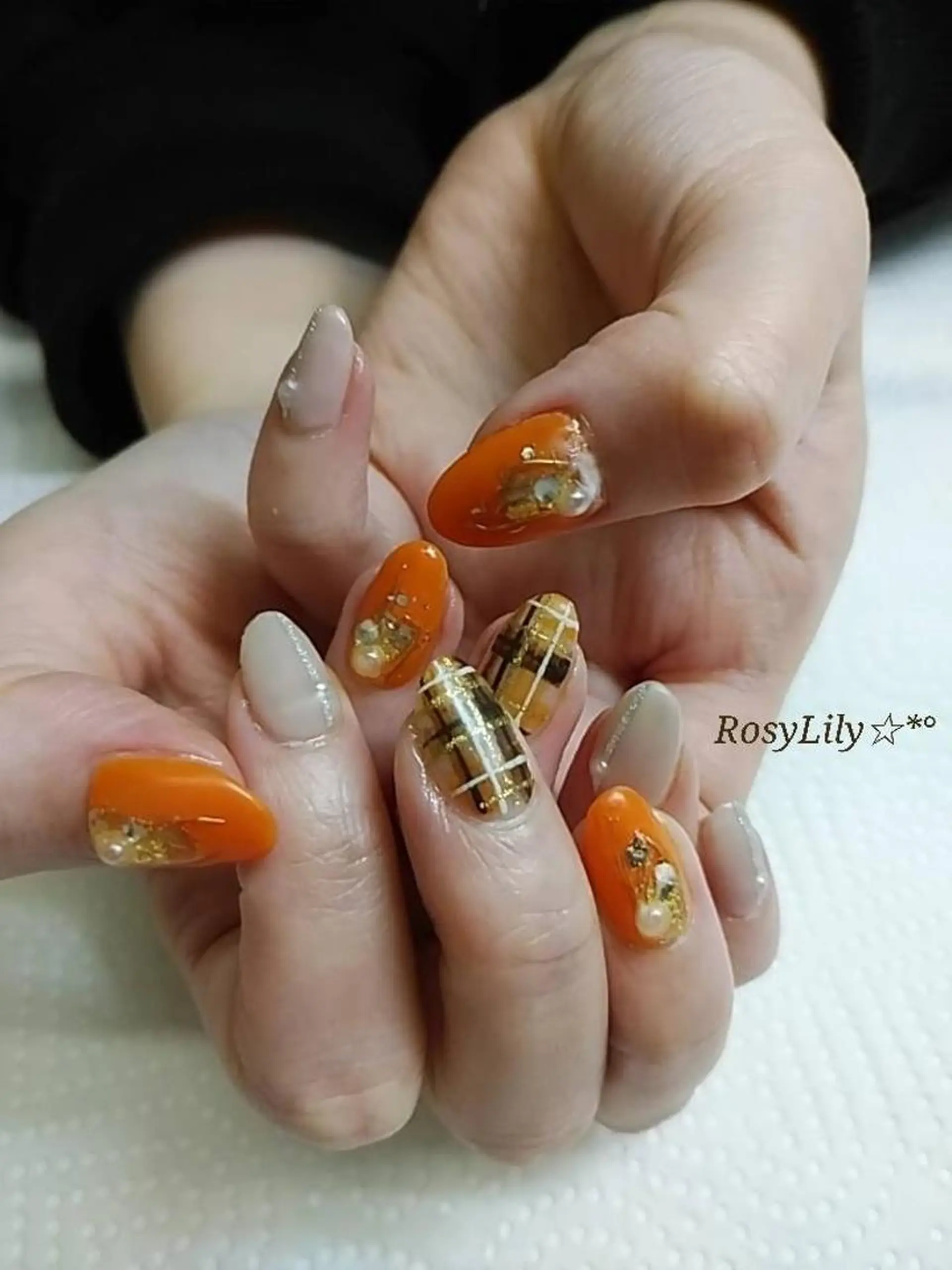 ネイル ボーダー プライベートサロン RosyLily所属・プライベートサロン Rosy Lilyのネイルデザイン