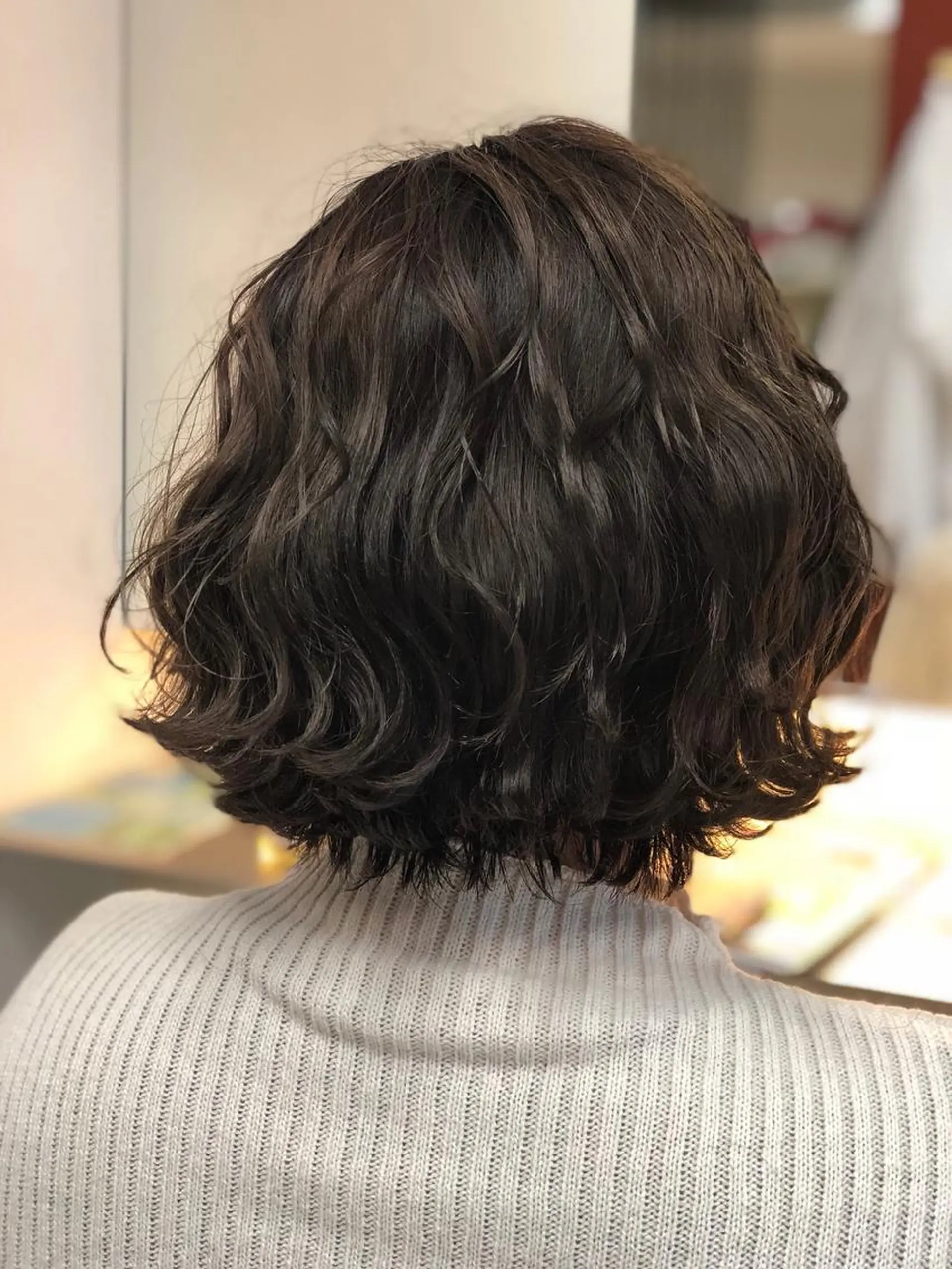 ショート カラー パーマ 髪質改善カラー🎗️ 滝沢純のヘアスタイル