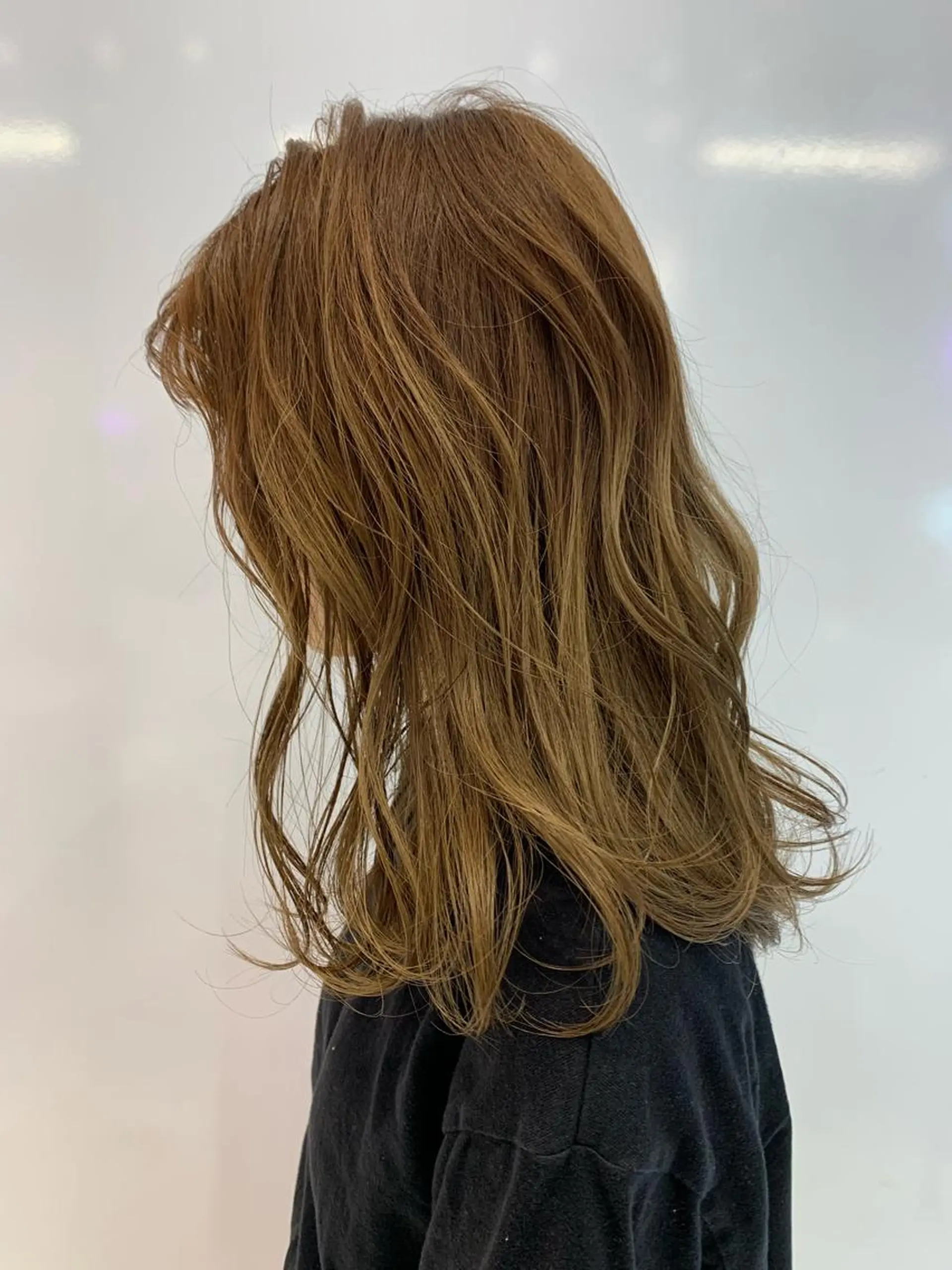 ミディアム カラー ハッシュカット/ハイ トーン/MANAMIのヘアスタイル