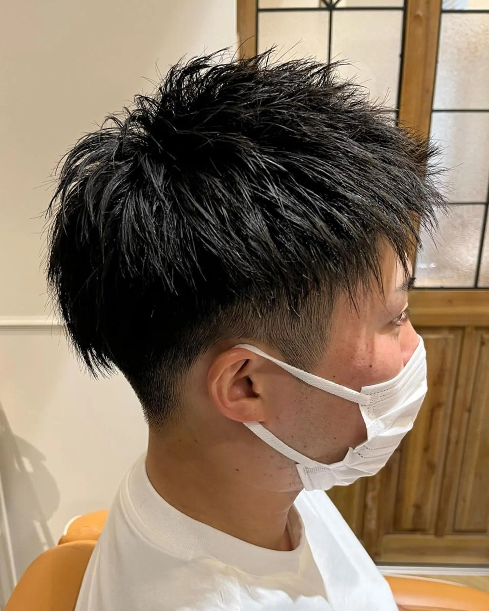 ショート カラー メンズ 学生(メンズ向け) メンズショート ツーブロック 黒髪 外国人風カラー 🌿ヤマグチ ユウキ🌿のヘアスタイル