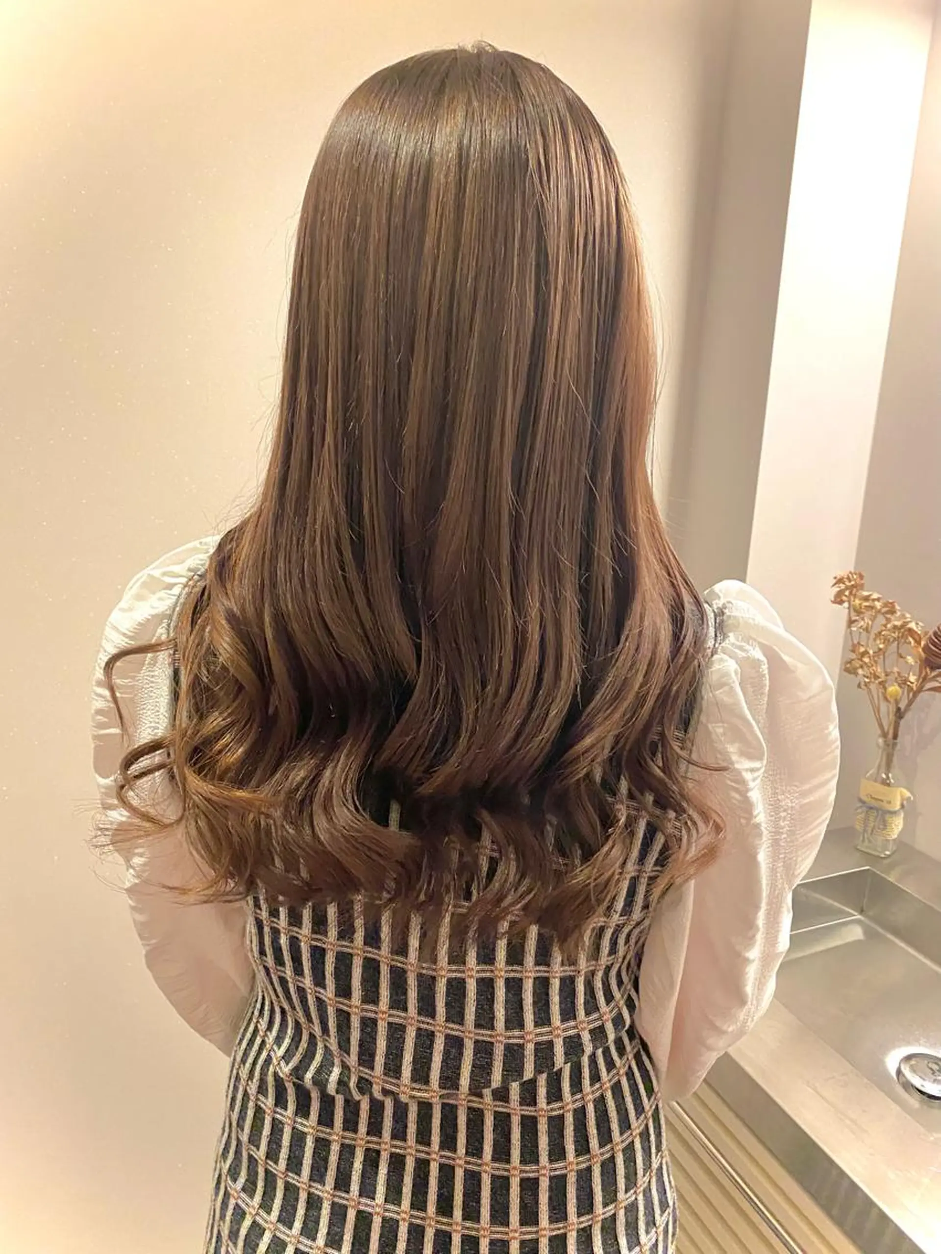 ロング カラー ヘアアレンジ メンズ キッズ ネイル マツエク・マツパ アイブロウ chapter問屋町 💘小室明華のヘアスタイル