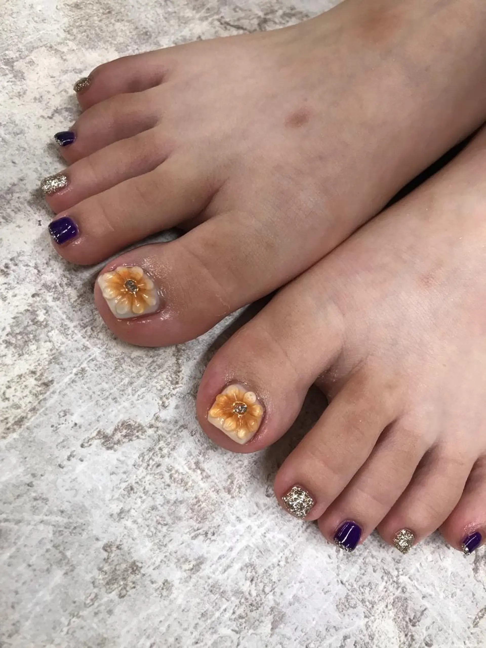 ネイル フットネイル Basic本厚木店 Mahiroᙏ̤̫͚のネイルデザイン