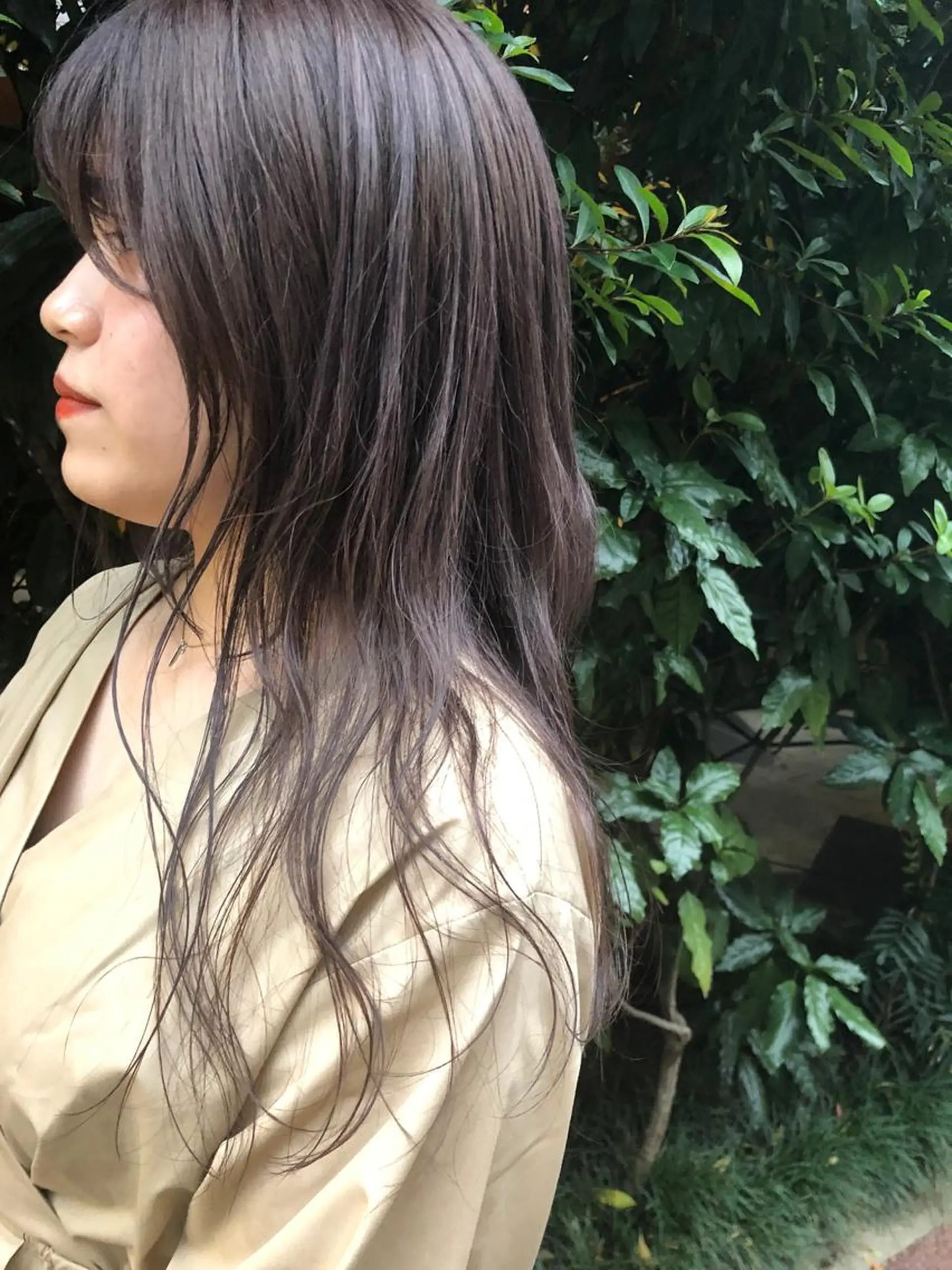 セミロング カラー パーマ ヘアアレンジ キッズ ネイル マツエク・マツパ カット ヘアカラー トリートメント umu.［韓国ヘア /レイヤーカット］のヘアスタイル