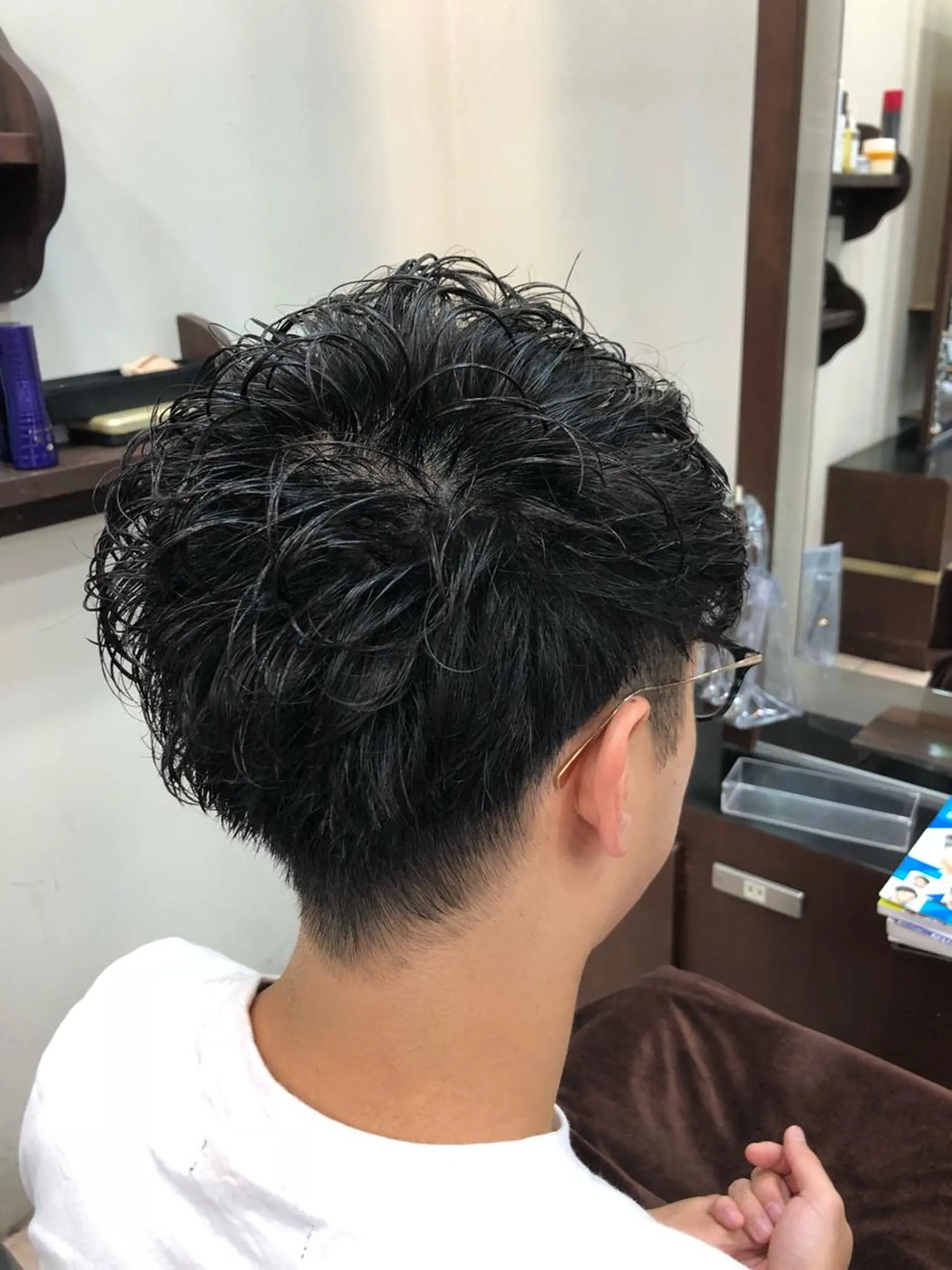 パーマ メンズ メンズパーマ カット パーマ トリートメント SHAFT Ieiriのヘアスタイル