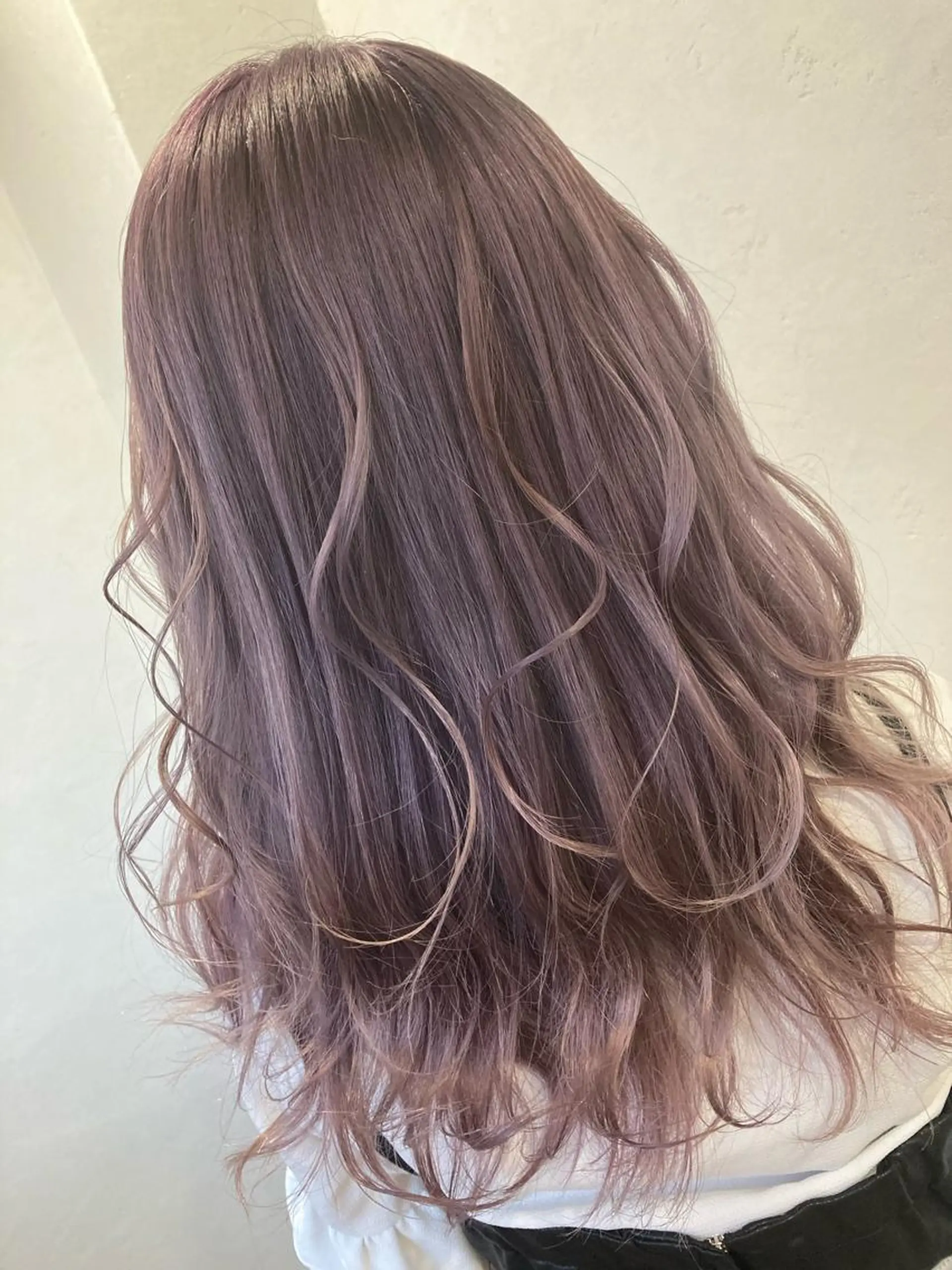 ロング カラー ヘアアレンジ ブリーチ毛縮毛矯正 👑山口のヘアスタイル