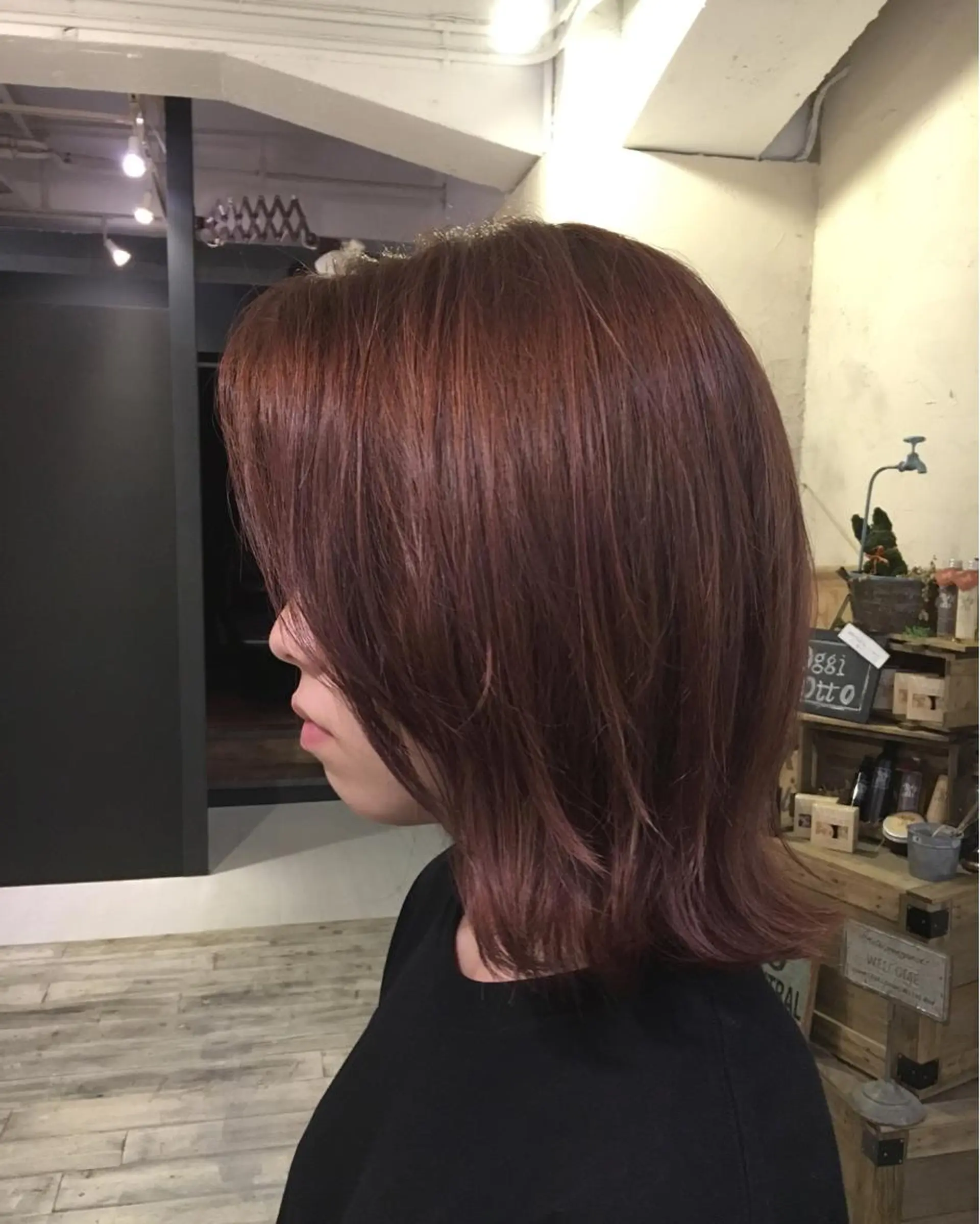 ミディアム カラー LoRE hair 四条河原町　西尾友里のヘアスタイル