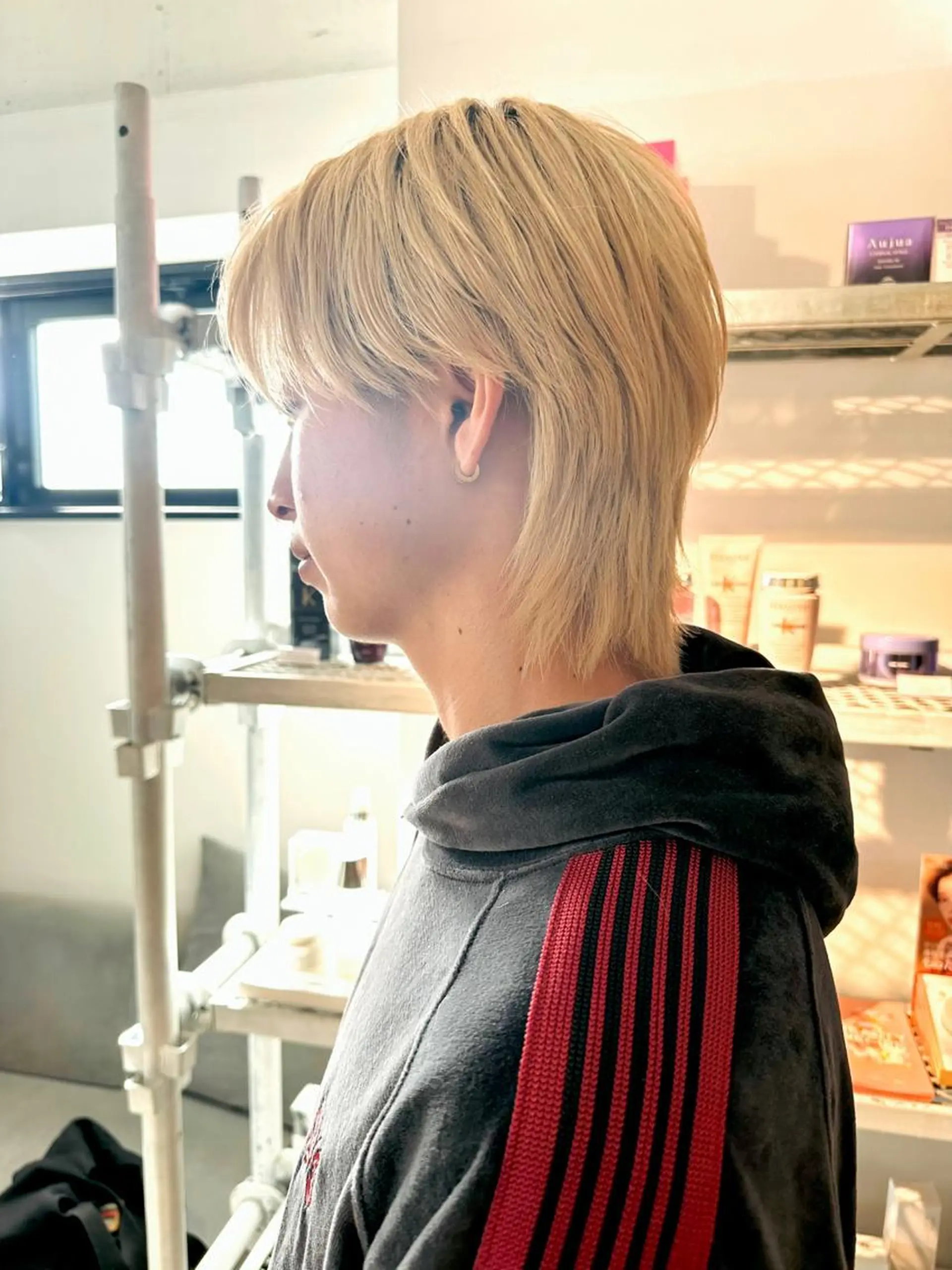 メンズ センターパート メンズウルフカット ウルフカット カット ヘアカラー トリートメント 骨格補正施術/メンズ 専門美容師/YUYAのヘアスタイル