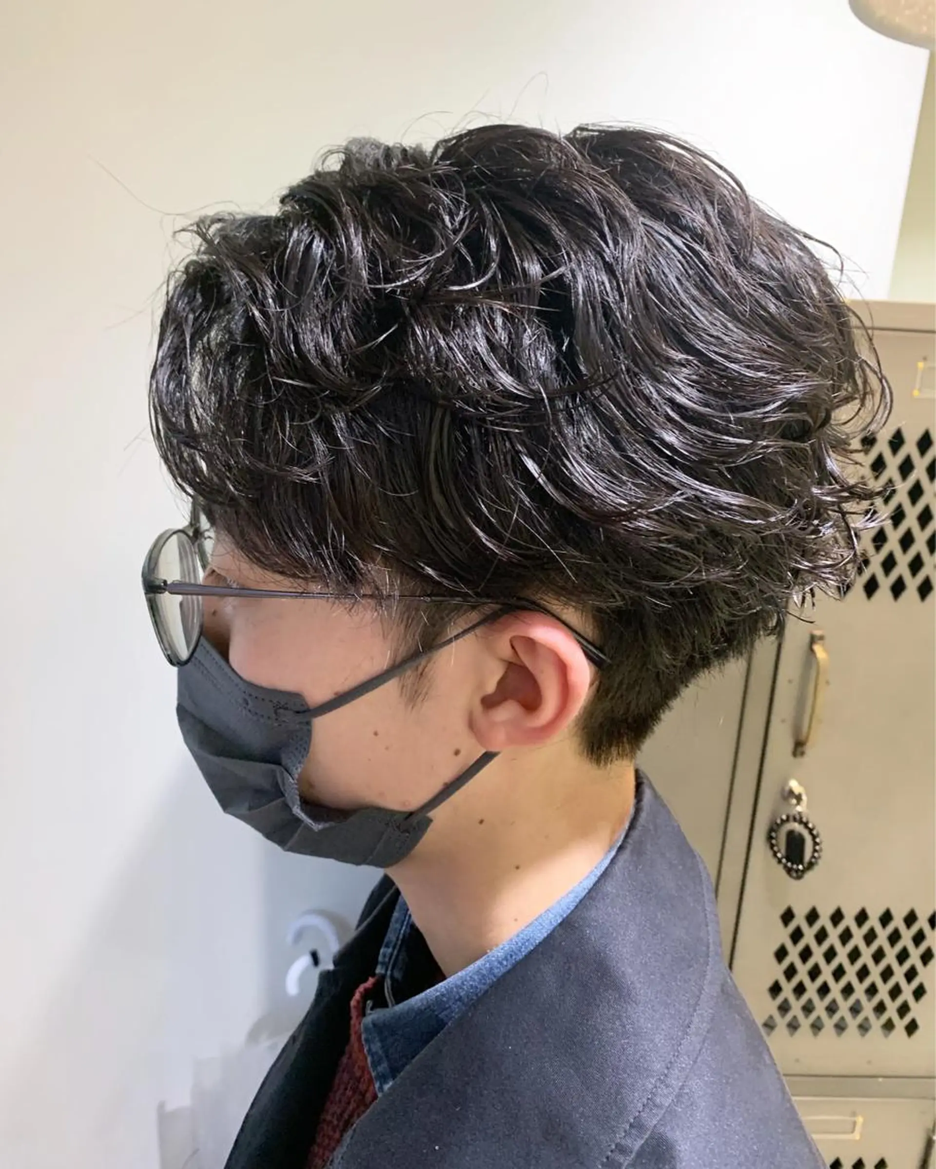 ショート パーマ メンズ メンズパーマ 園田 将士のヘアスタイル