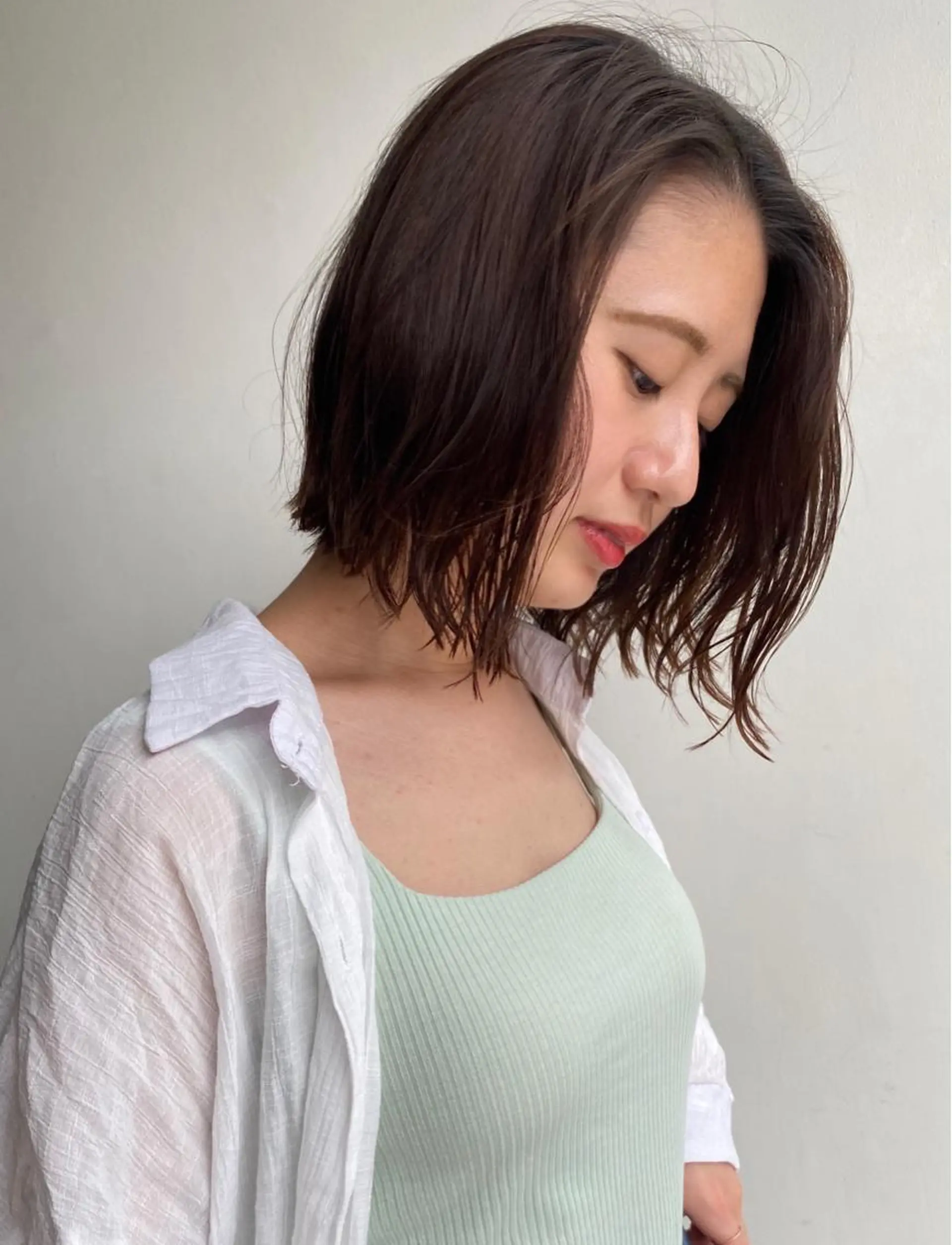 ミディアム カット les baladins du miroir所属・🍃YURI 🍃のヘアスタイル