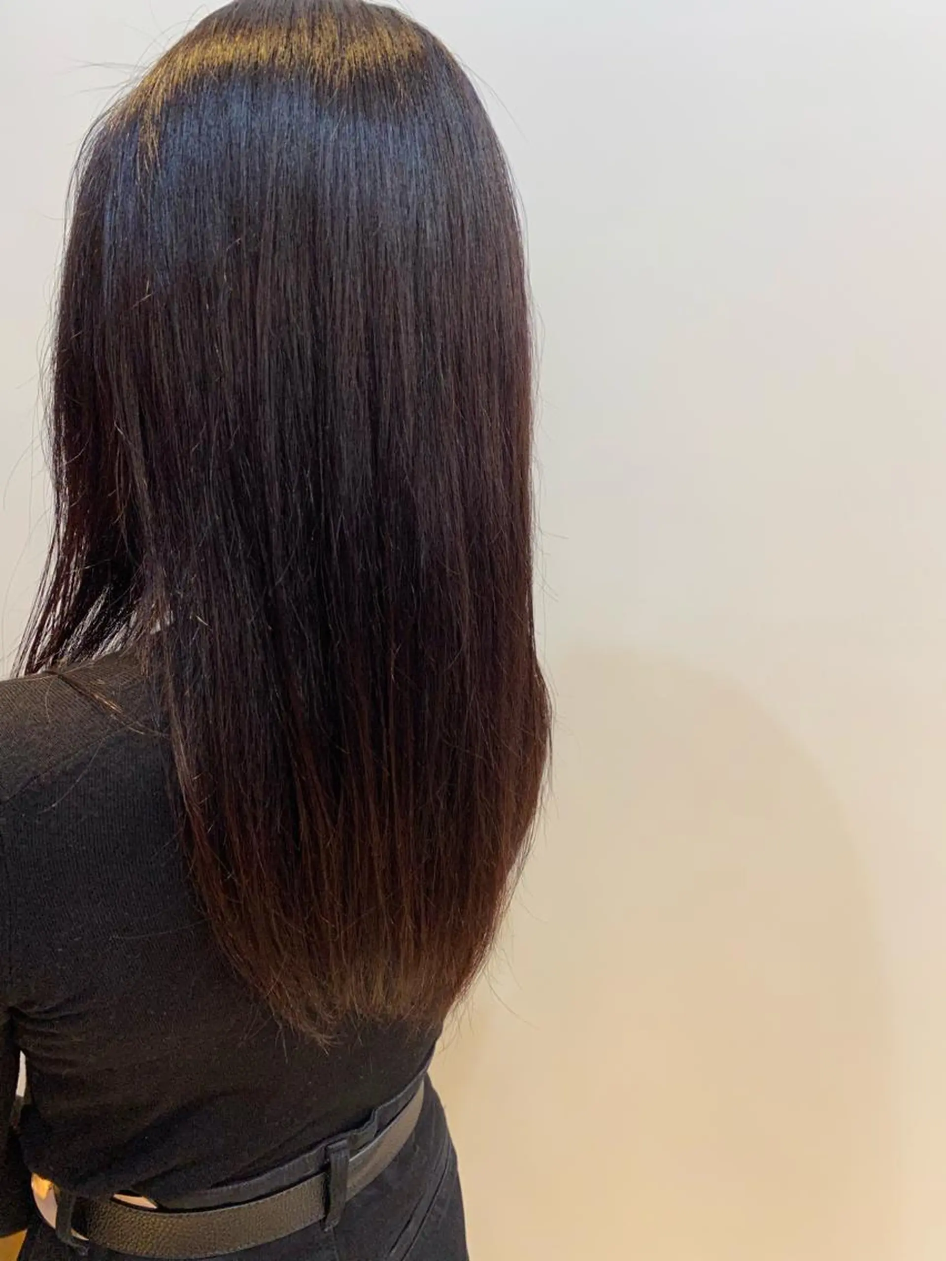 ロング カラー レッドカラー あやめ【顔まわり/レ イヤー/柔らかカラ】のヘアスタイル