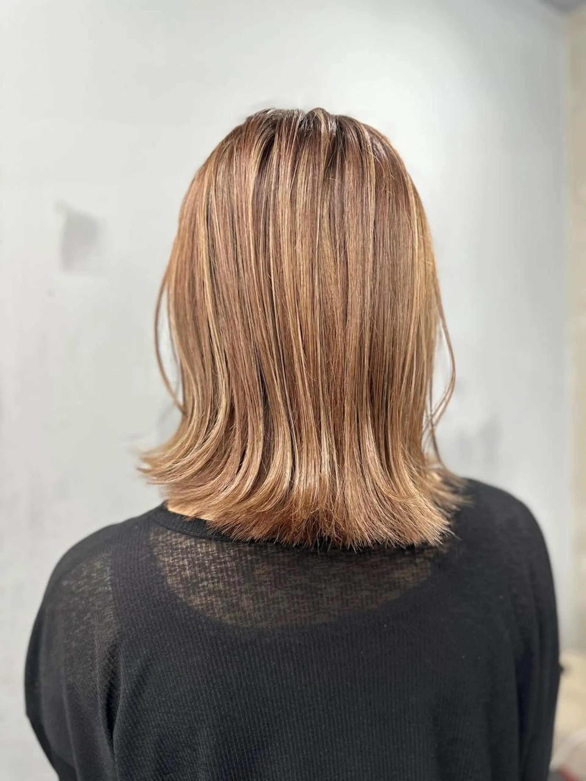 セミロング パーマ ヘアカラー トリートメント opus 店長大和 レイヤー/赤み消しのヘアスタイル