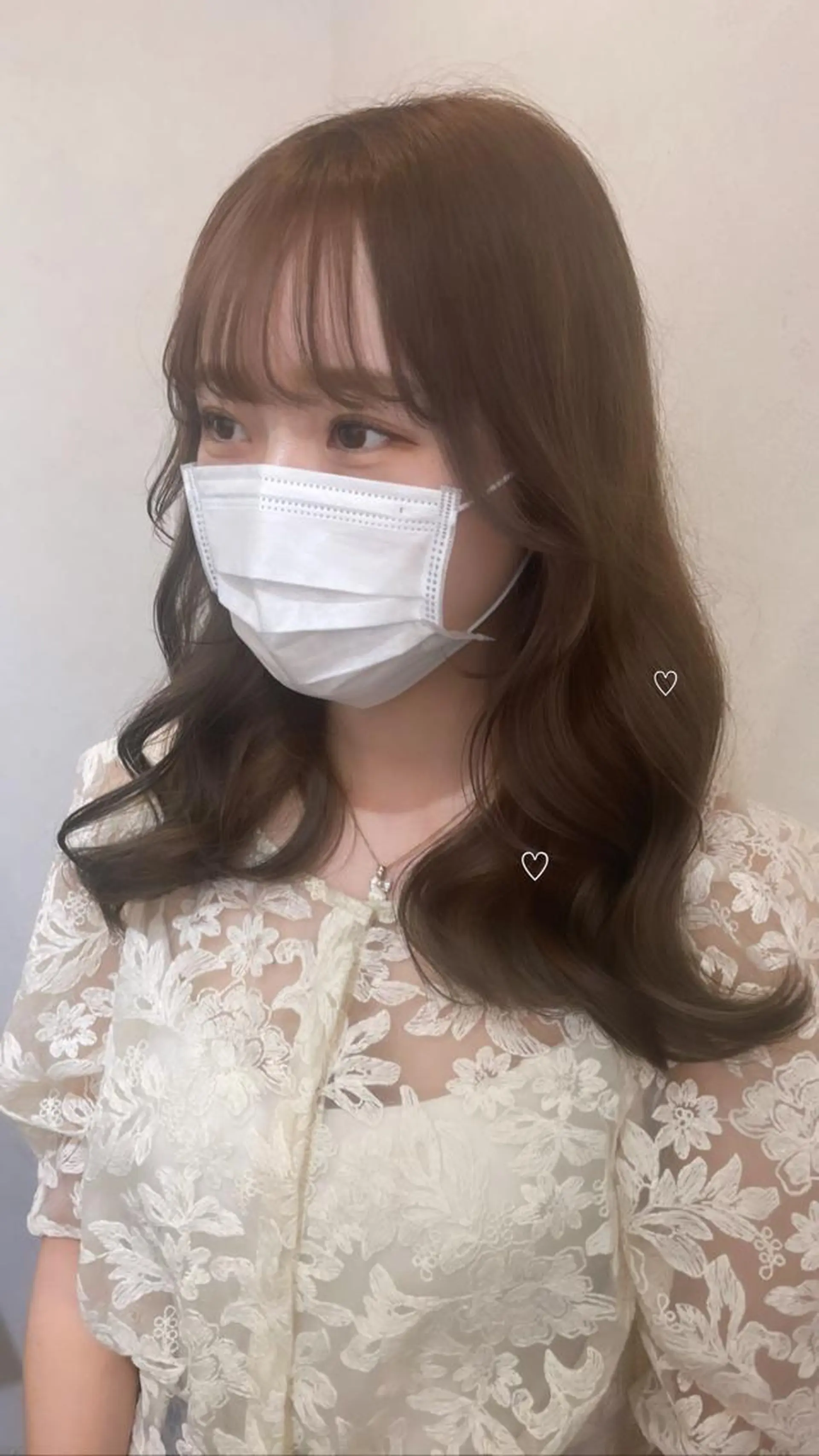 ロング カット 縮毛矯正 トリートメント 北山 巴奈のヘアスタイル