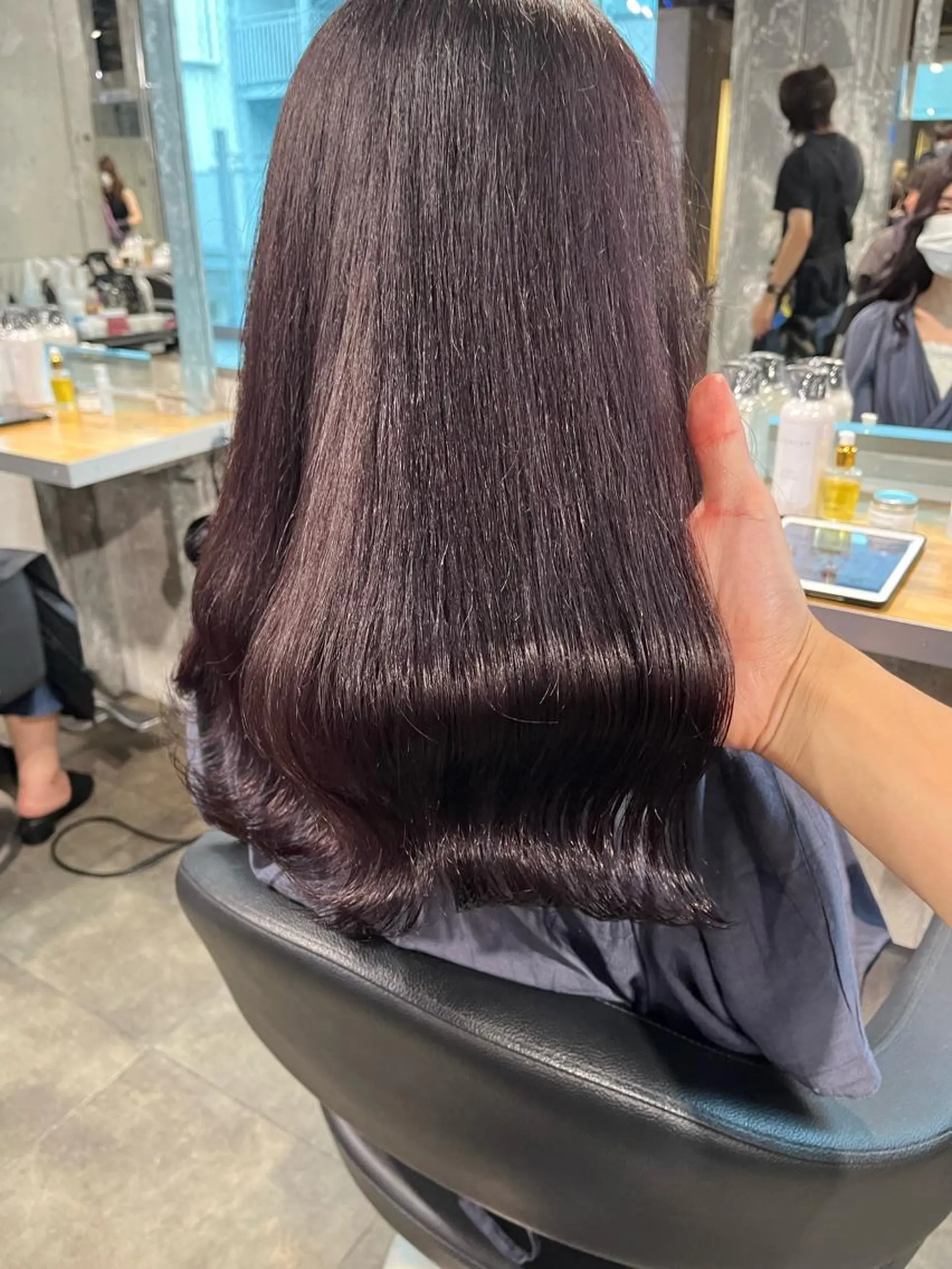 ロング ヘアカラー トリートメント ヘッドスパ ヘアセット I S所属・🌿透明感カラー‪ 縮毛矯正✨かずきのヘアスタイル