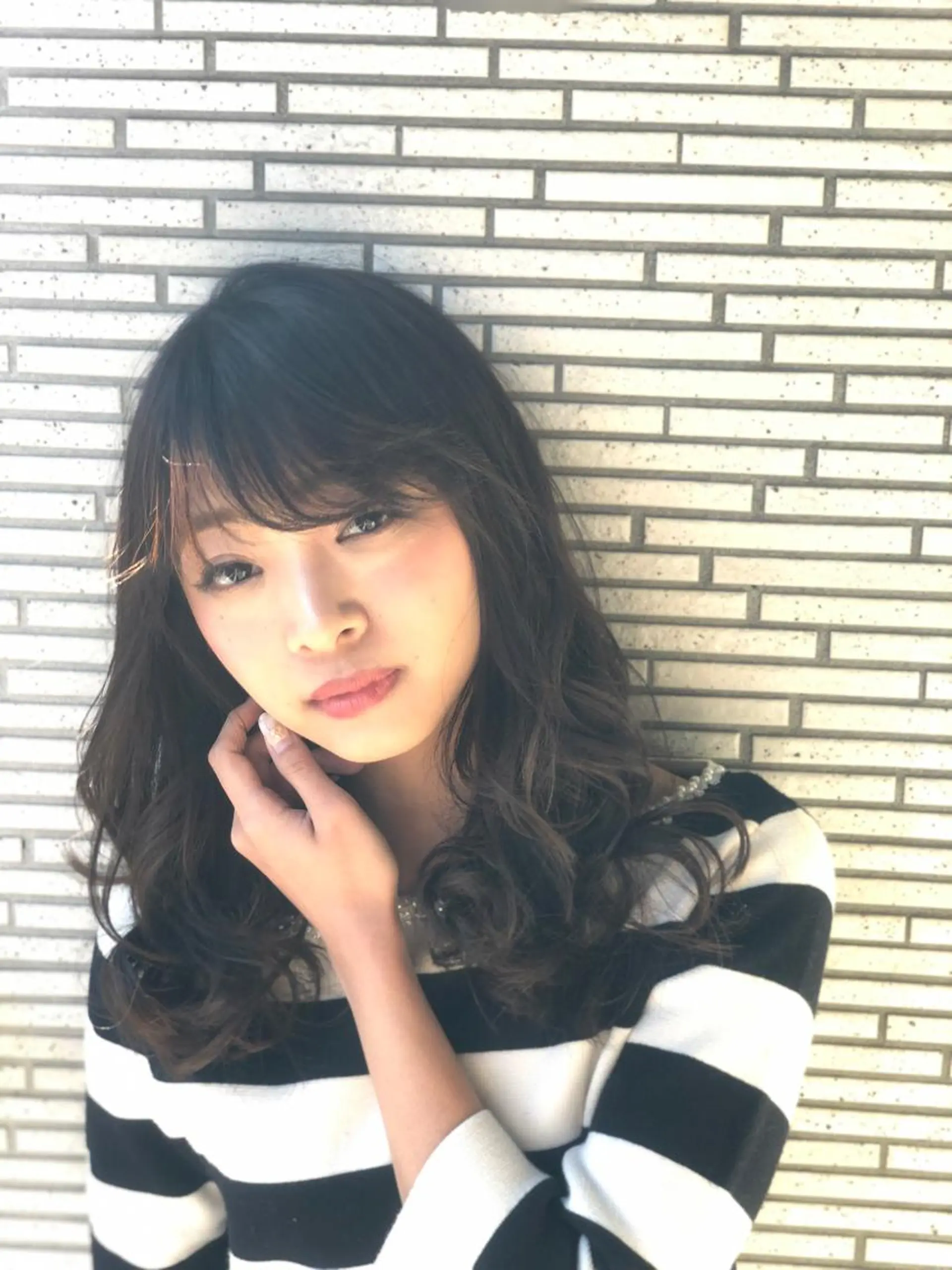 ミディアム カラー パーマ ミディアムパーマ デジタルパーマ 髪質改善/艶髪 永山のヘアスタイル