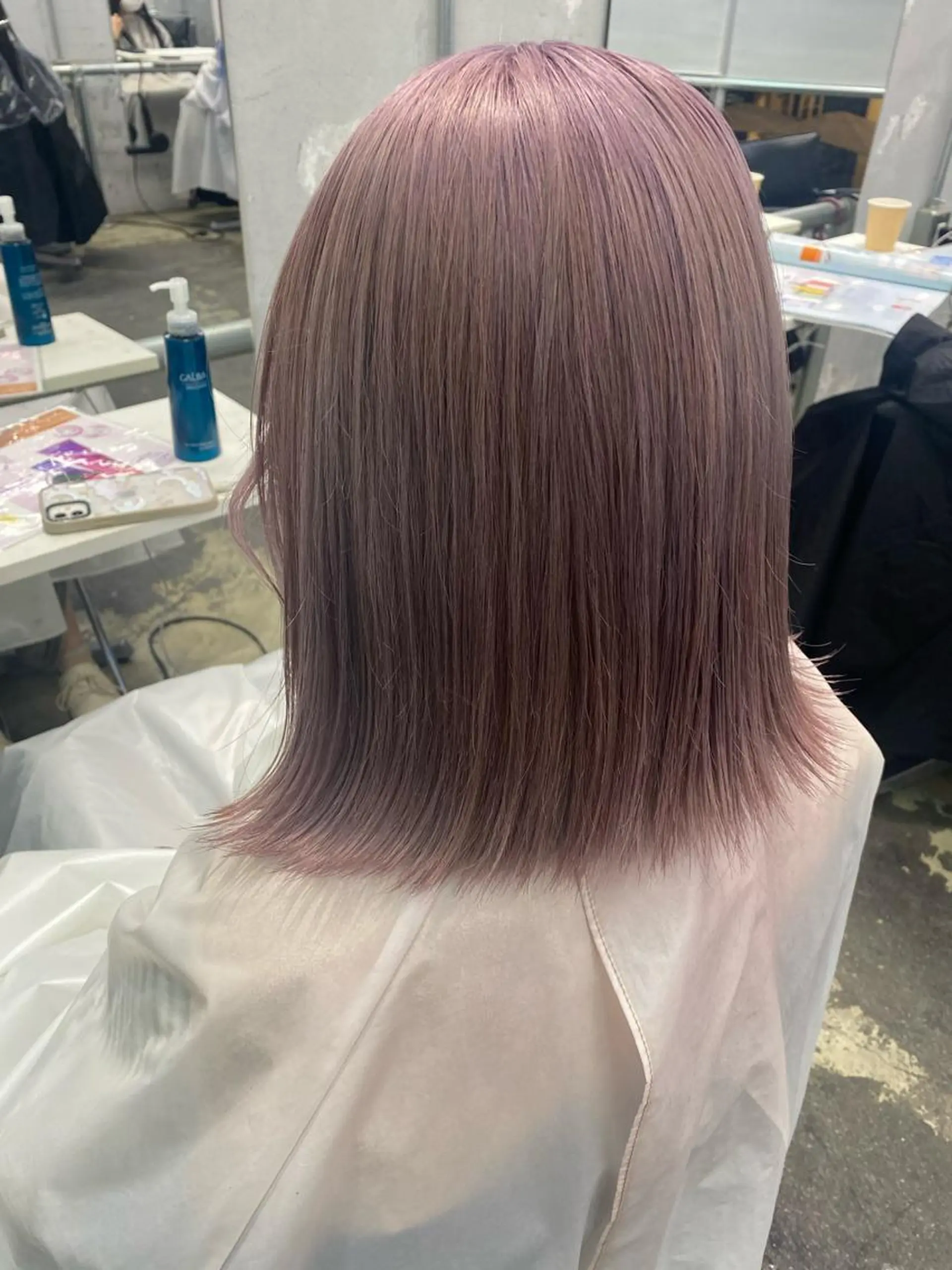 セミロング カラー 💗💗韓国レイヤー yu-ki💗💗のヘアスタイル