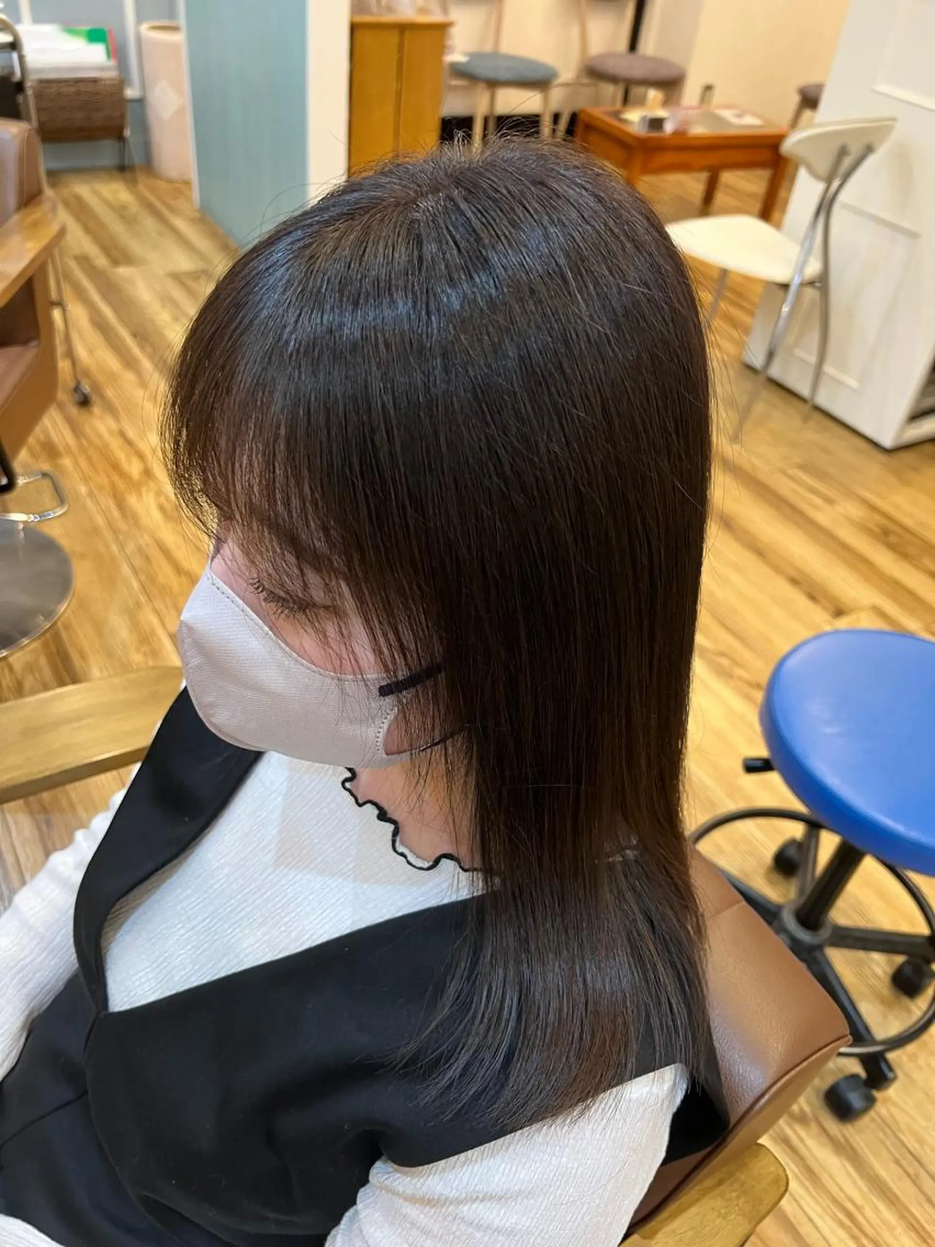 セミロング カラー アッシュ パープルカラー 🐰ハイトーンカラー 畠山　渡🐰のヘアスタイル