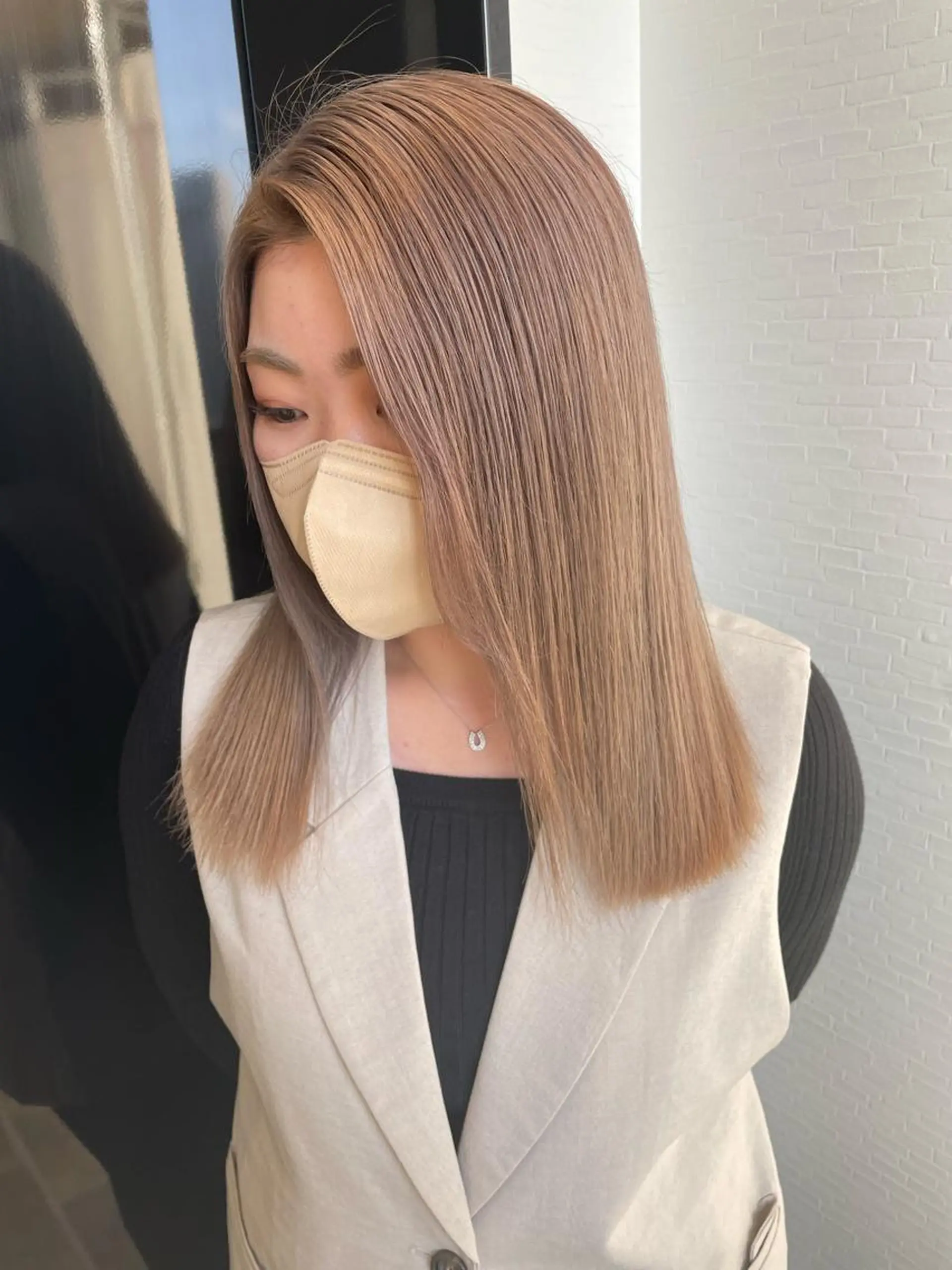 ロング カラー ブロンド ヘアカラー STAR RIVER所属・YUI/ ブリーチカラー🌷のヘアスタイル