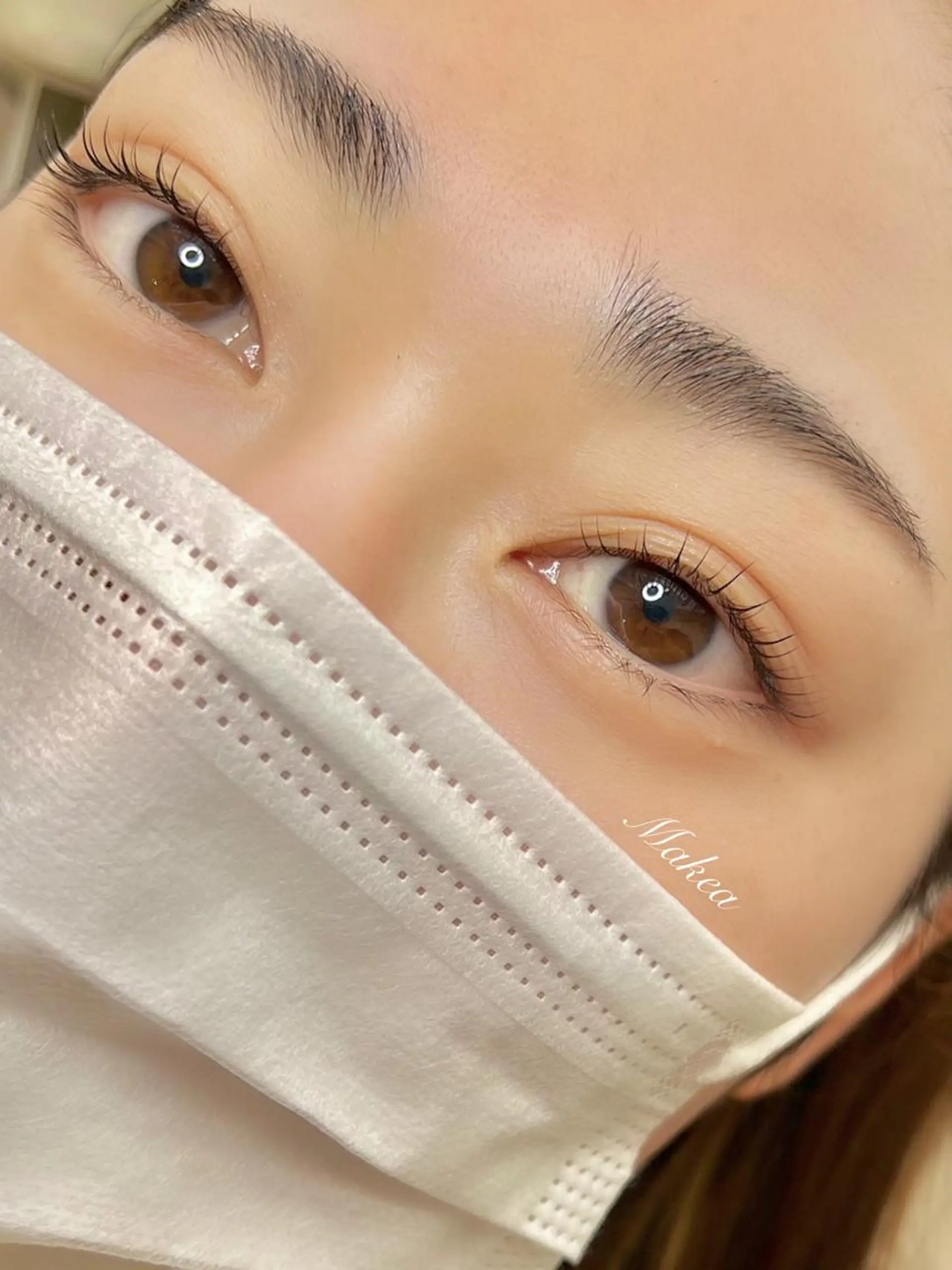 マツエク・マツパ 一重×まつ毛パーマ 🤍Makea🤍 Kawanoのマツエク・マツパデザイン
