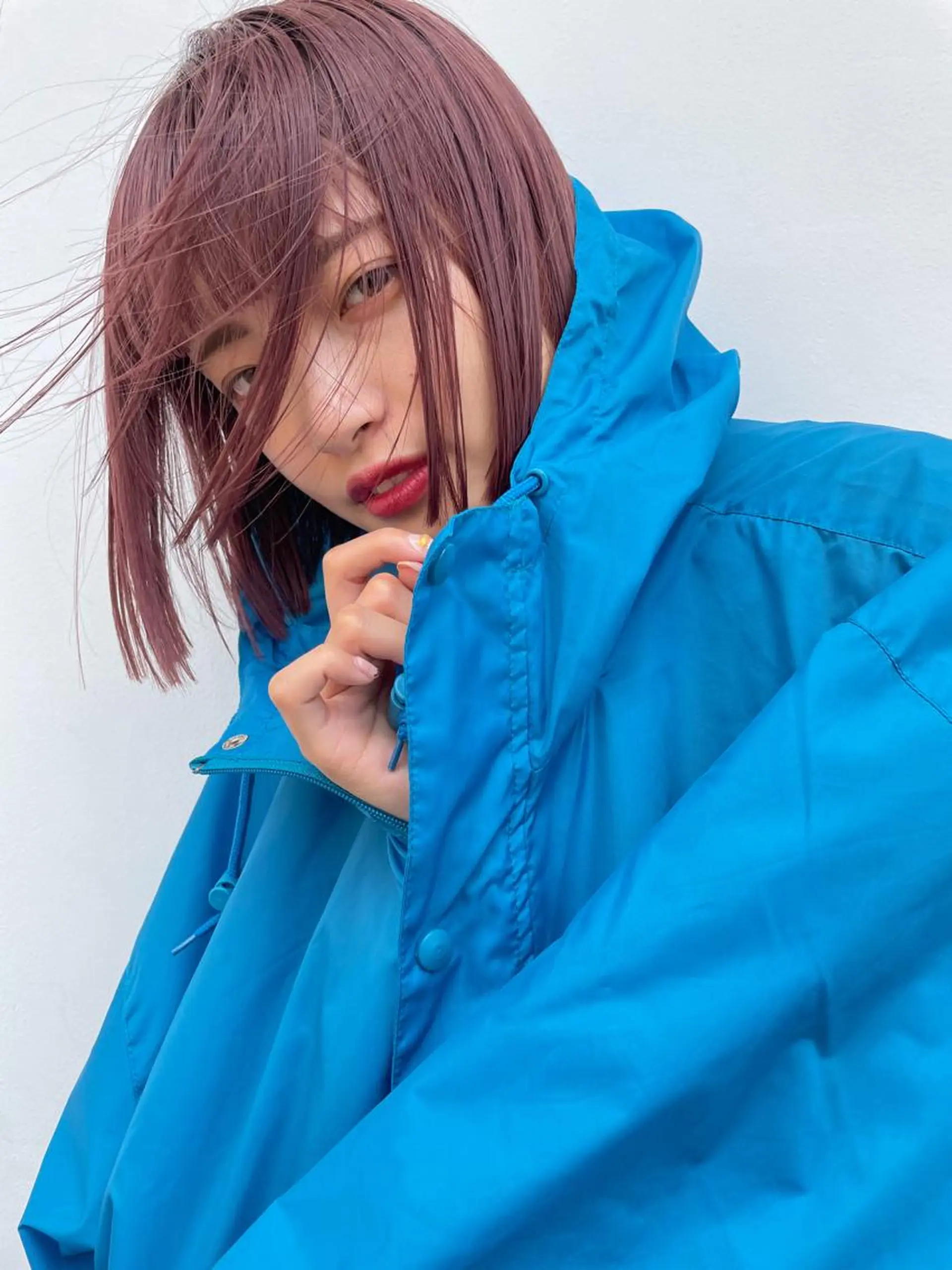 セミロング カット ヘアカラー nessヤマサキ リュウタのヘアスタイル