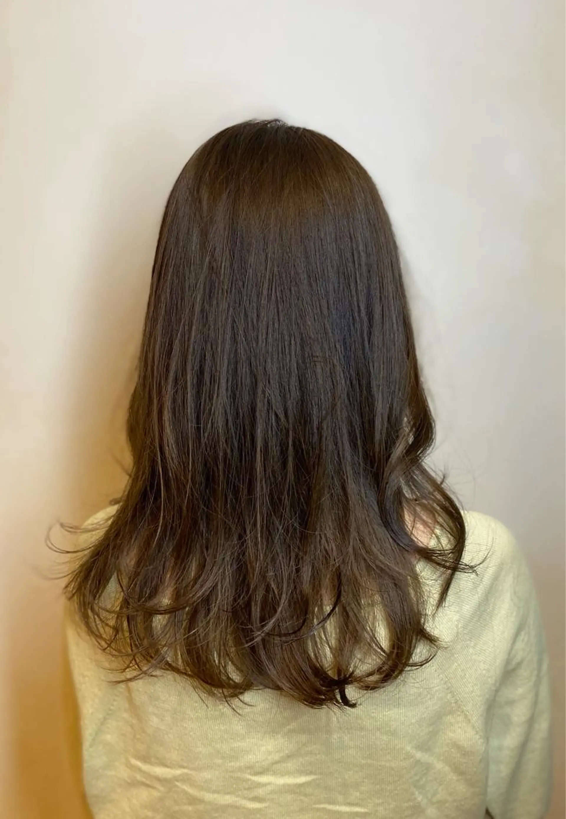 セミロング カラー ヘアカラー 地毛風ストレート/ ケアカラー/セキネのヘアスタイル