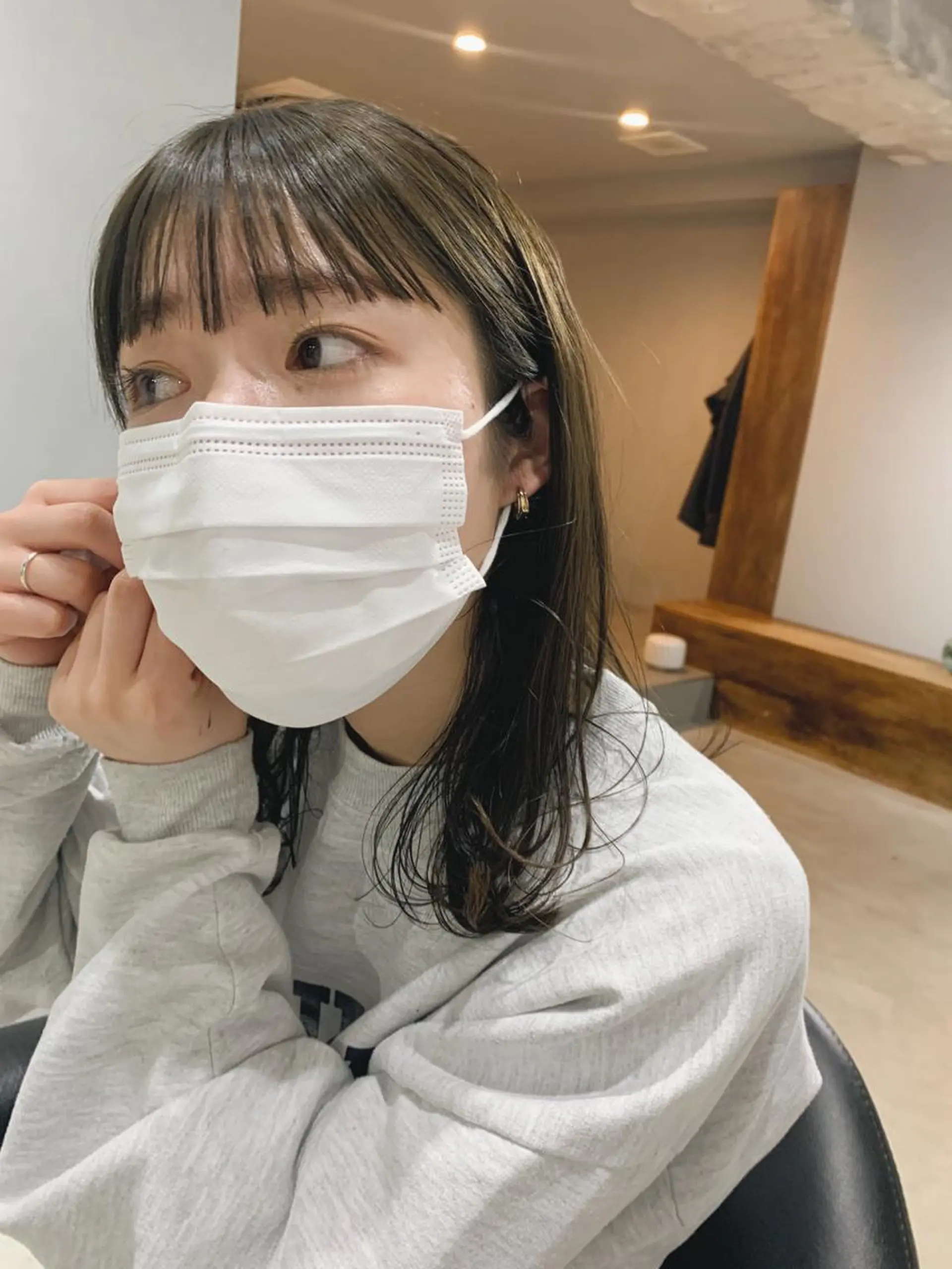 ミディアム カラー ボブパーマコテ巻き風 パーマNo1深江秀平のヘアスタイル