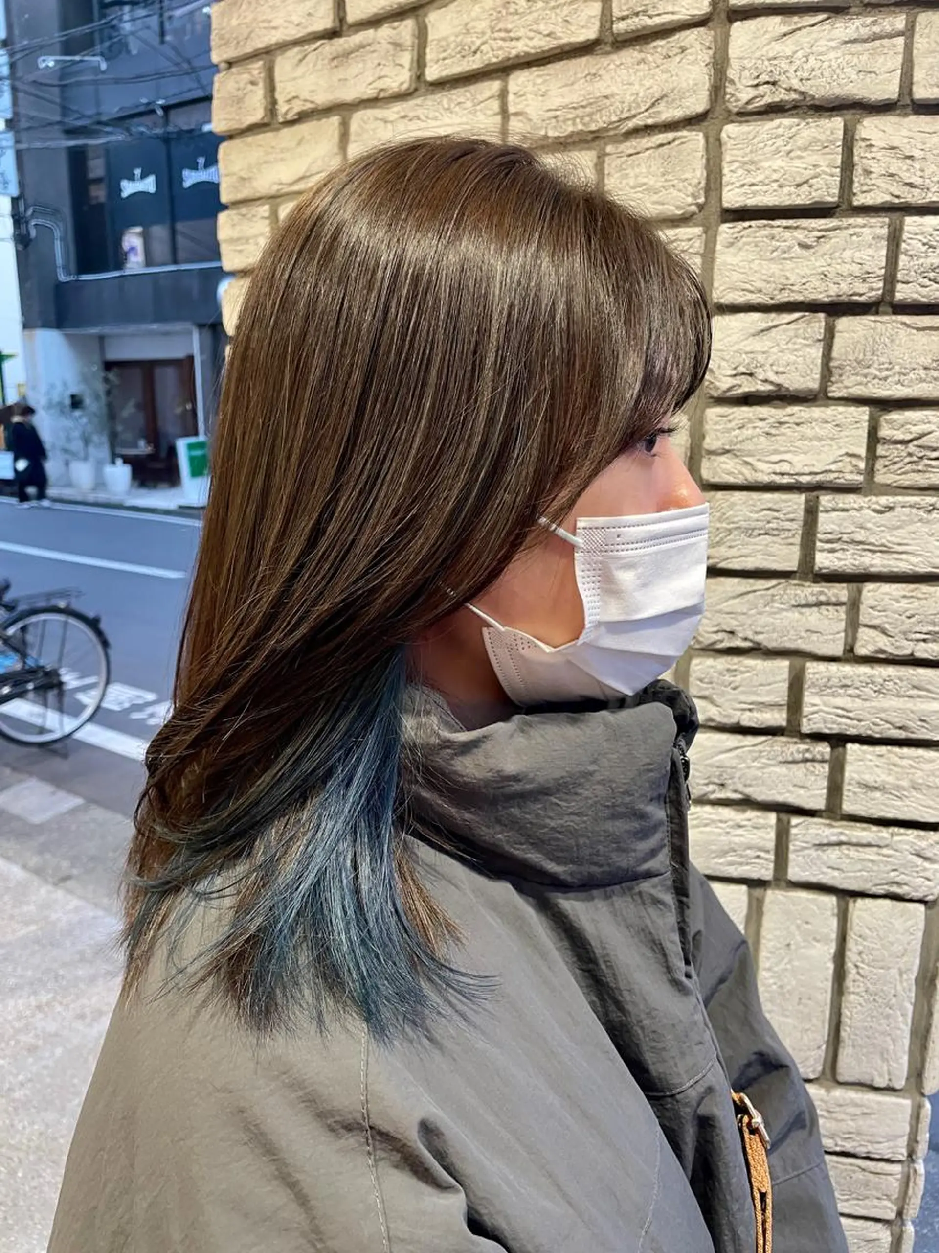 ミディアム カラー イヤリングカラー カラー/レイヤー/ 髪質改善/PAAQのヘアスタイル