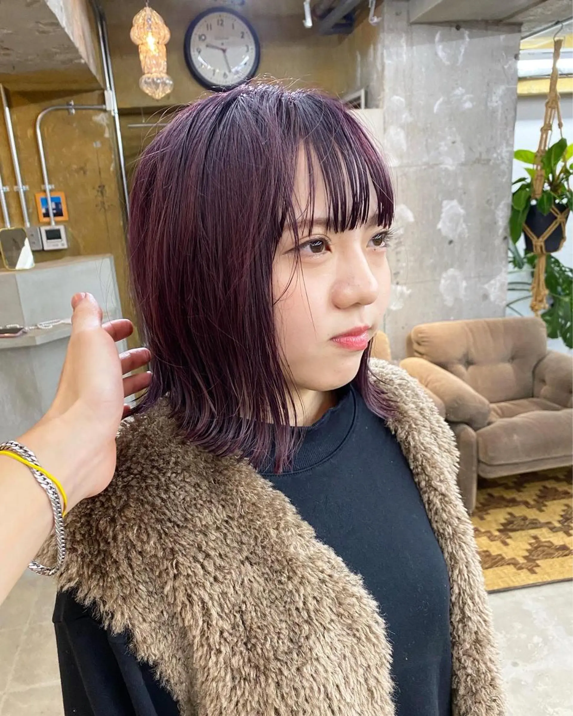 ミディアム カット ヘアカラー トリートメント Agu  hair rupia 金沢店所属・金沢美容室/ 艶髪/夜営業/JINのヘアスタイル