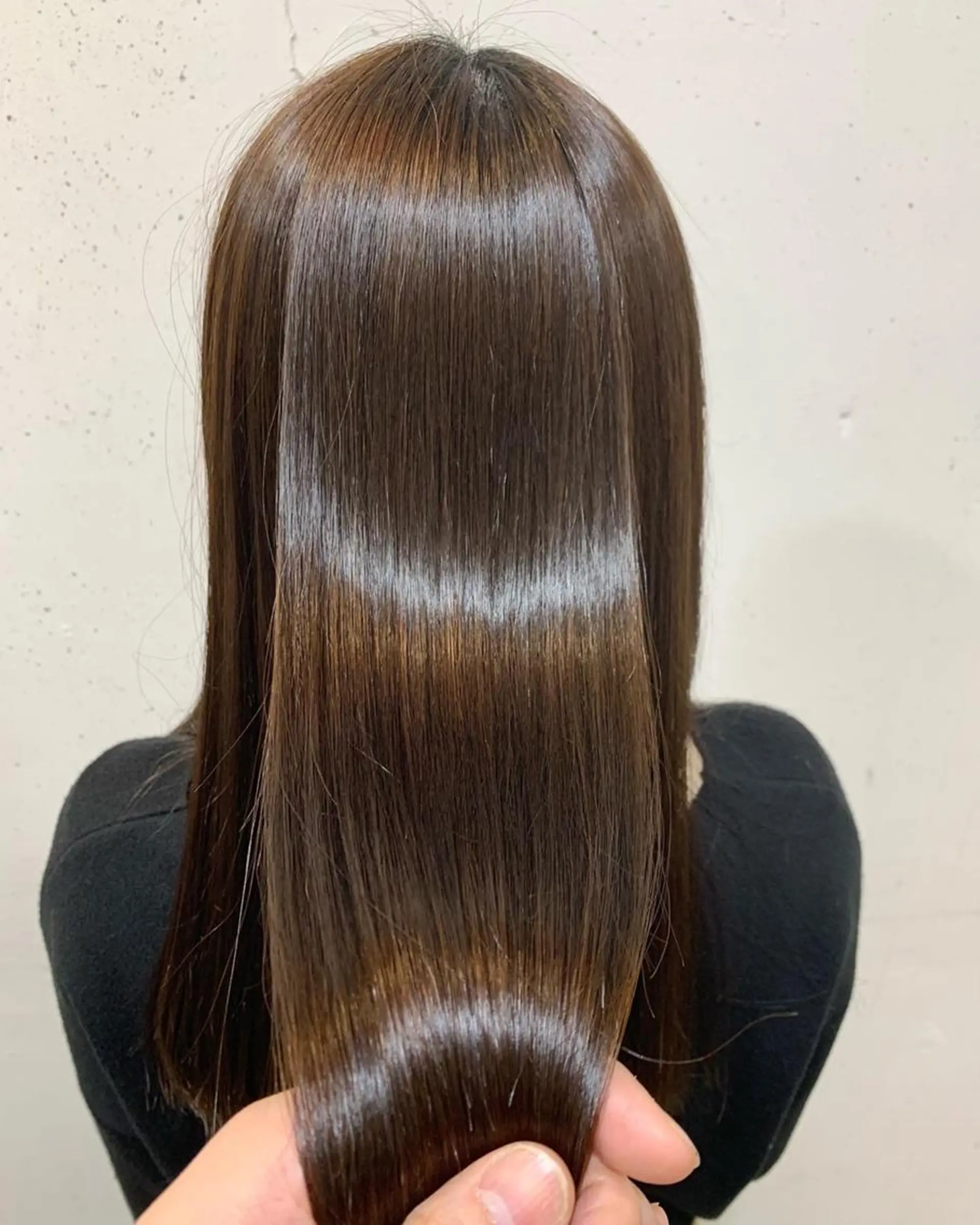 ロング 縮毛矯正 韓国レイヤーカット✨ 縮毛矯正　原田 優作のヘアスタイル