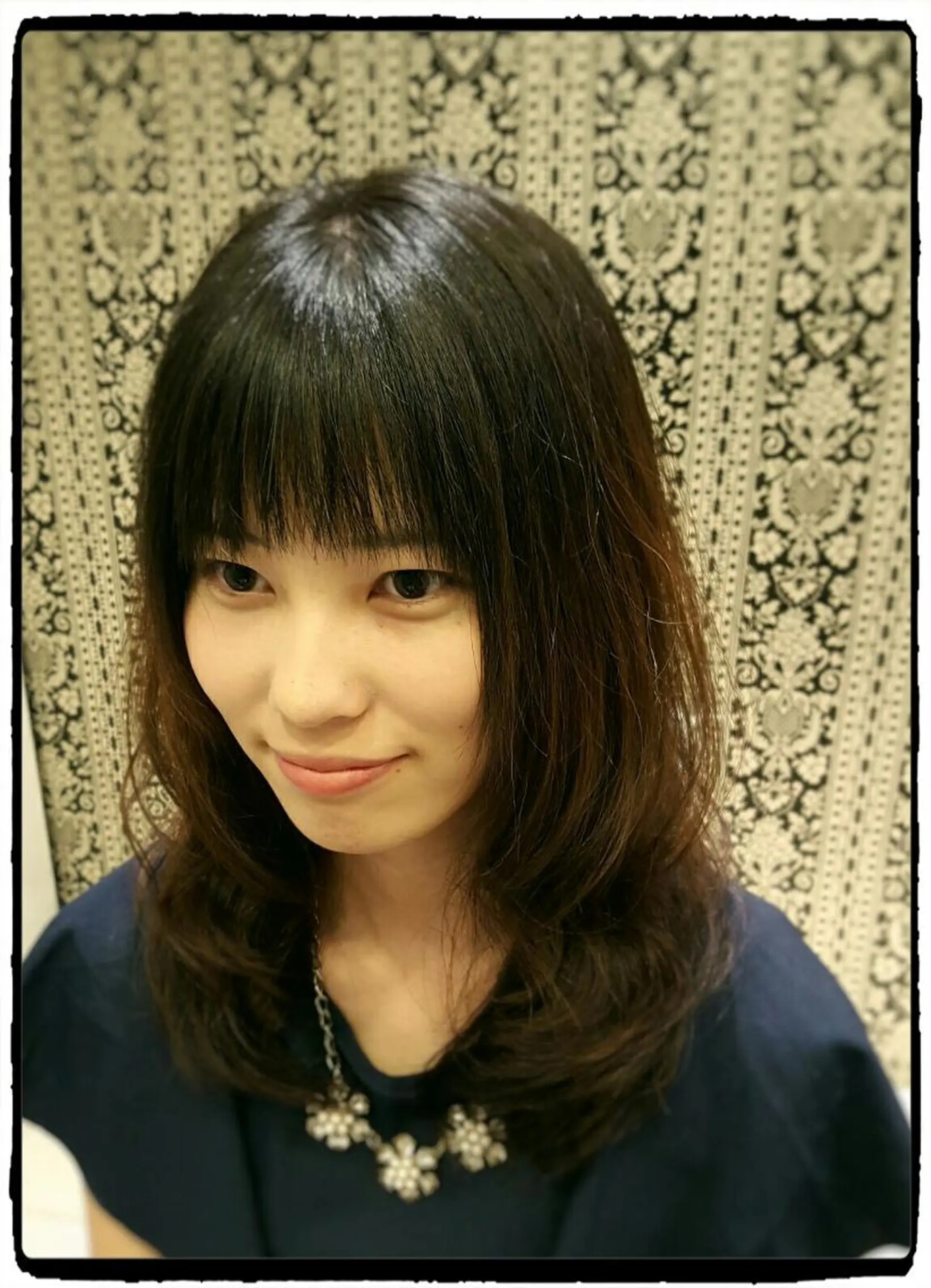 ミディアム パーマ ミディアムパーマ デジタルパーマ 秋山 幸太のヘアスタイル