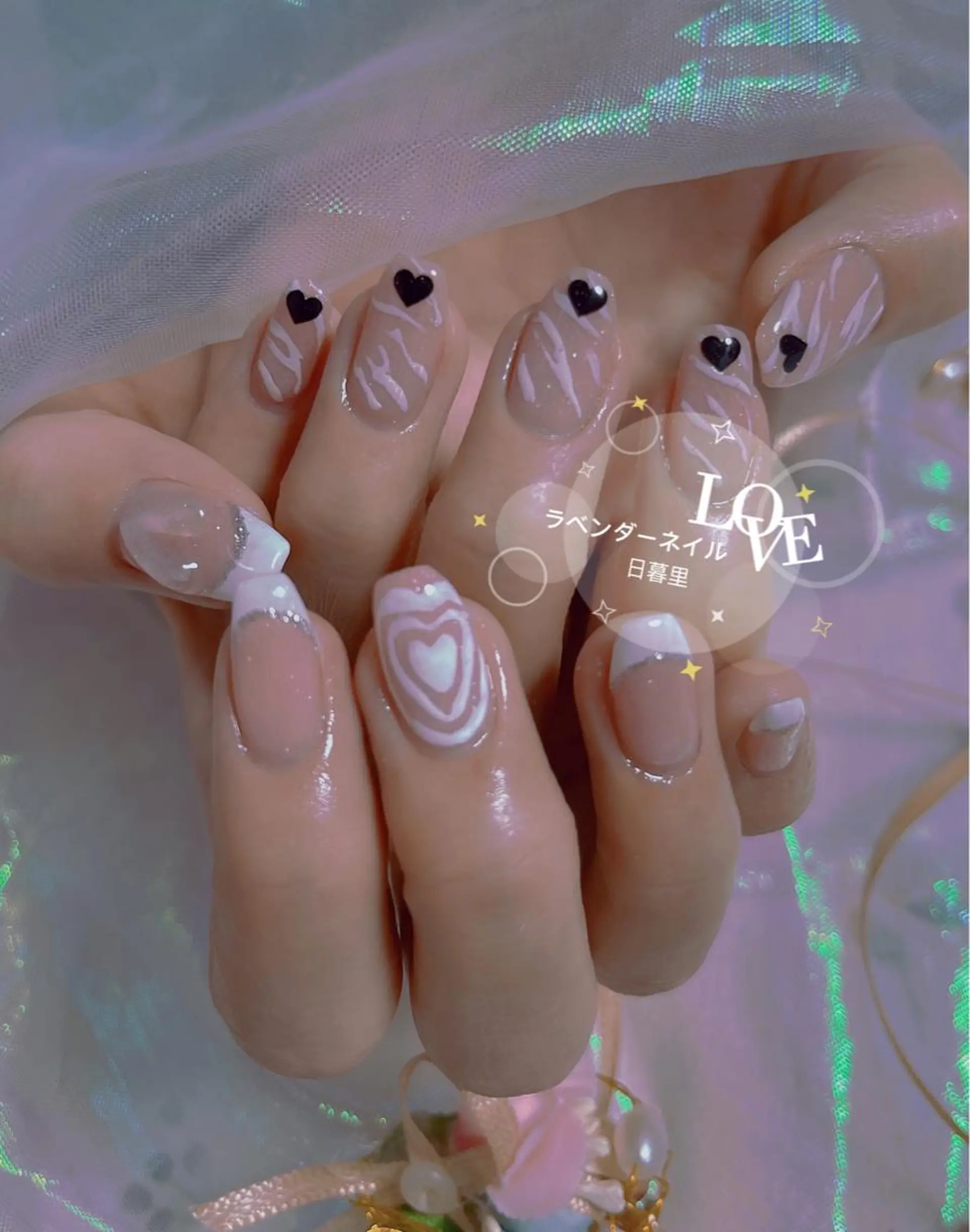 ネイル ラベンダー💖日暮里 ルル💖ネイルのネイルデザイン