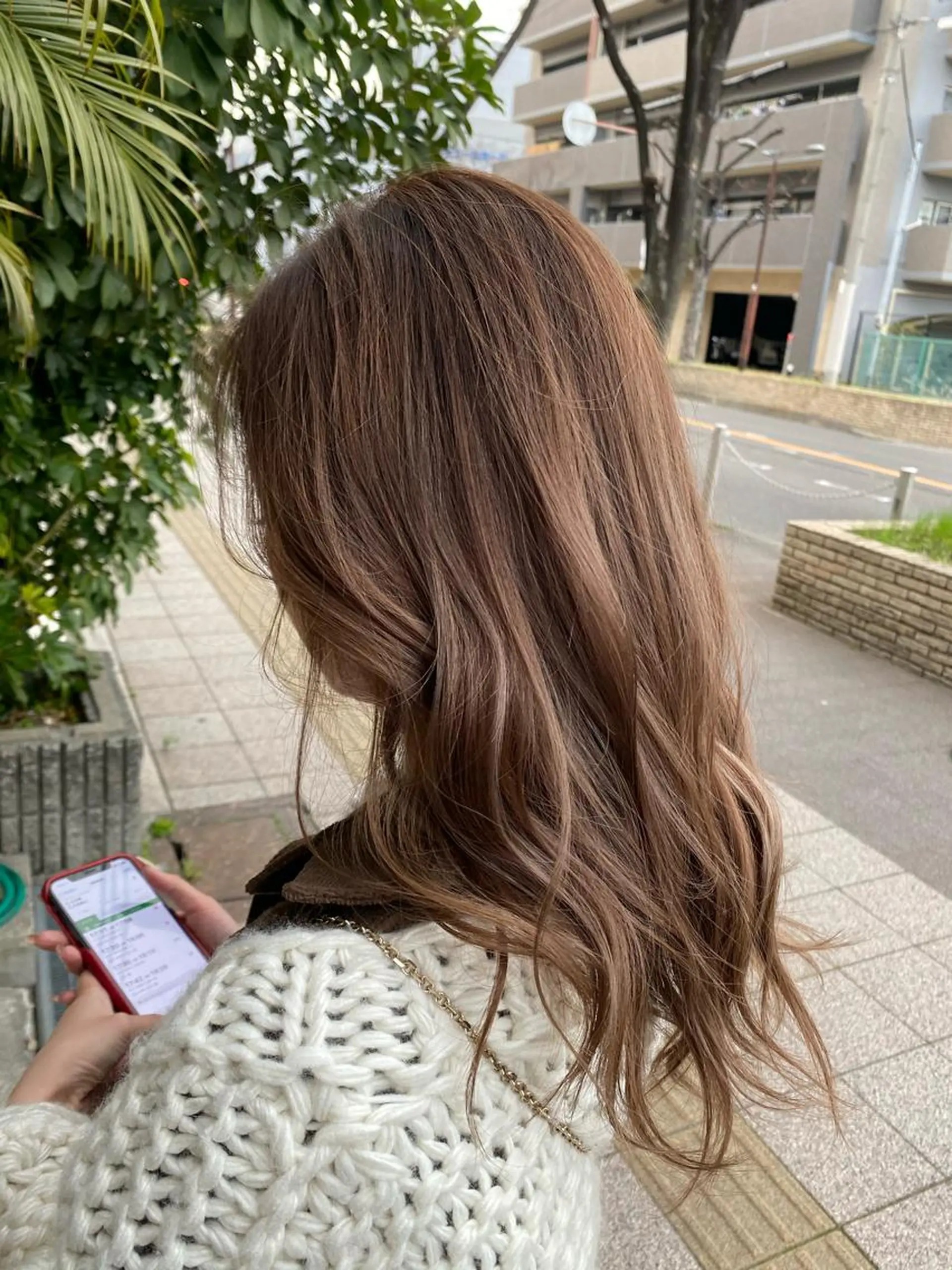 ミディアム カラー ベージュカラー ミルクティーベージュ LandS  barber &beauty所属・髪質改善特化 長澤友哉のヘアスタイル