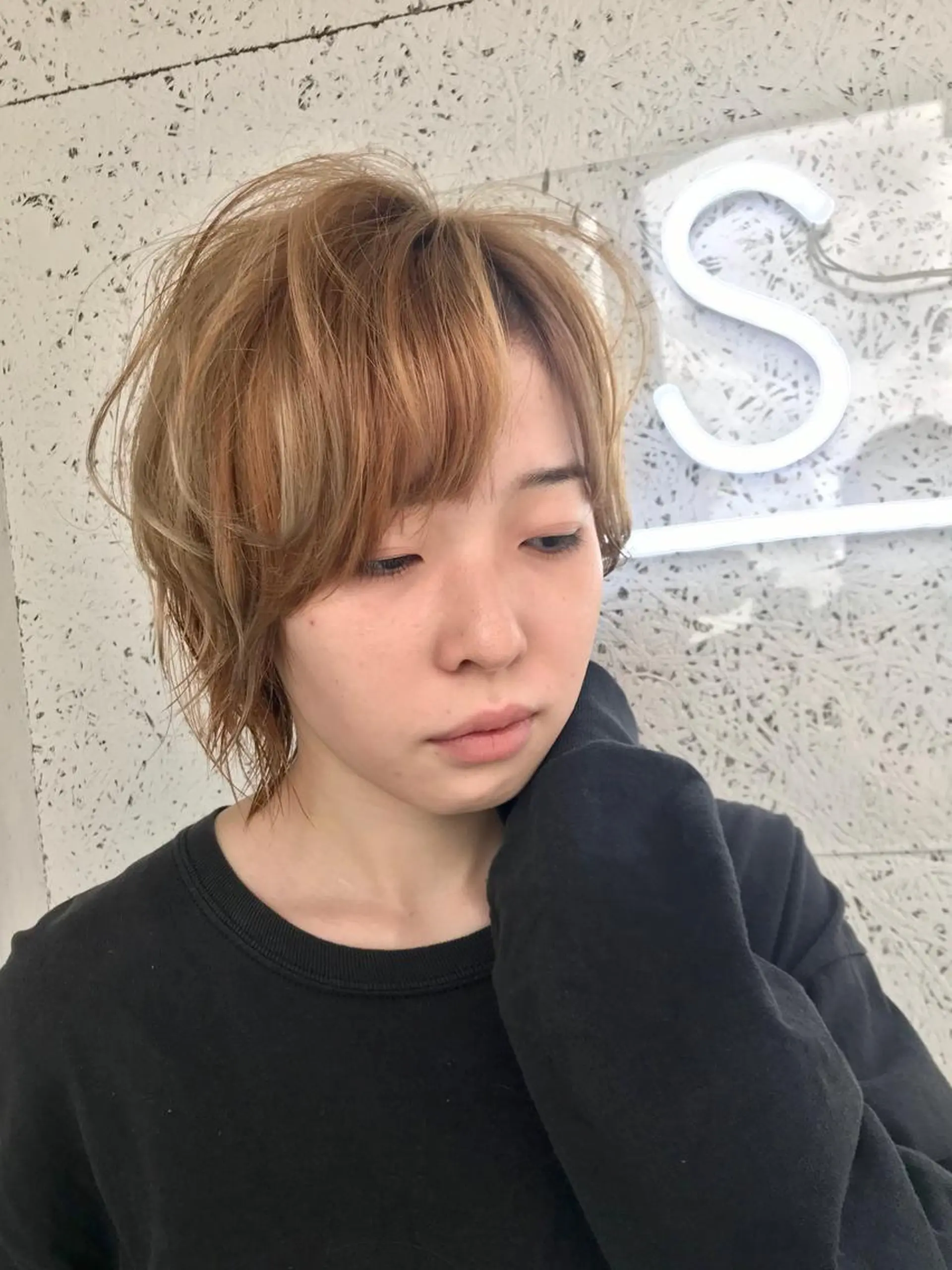 ショート カラー パーマ steed tokyo所属・KOOKI スティードトーキョーのヘアスタイル