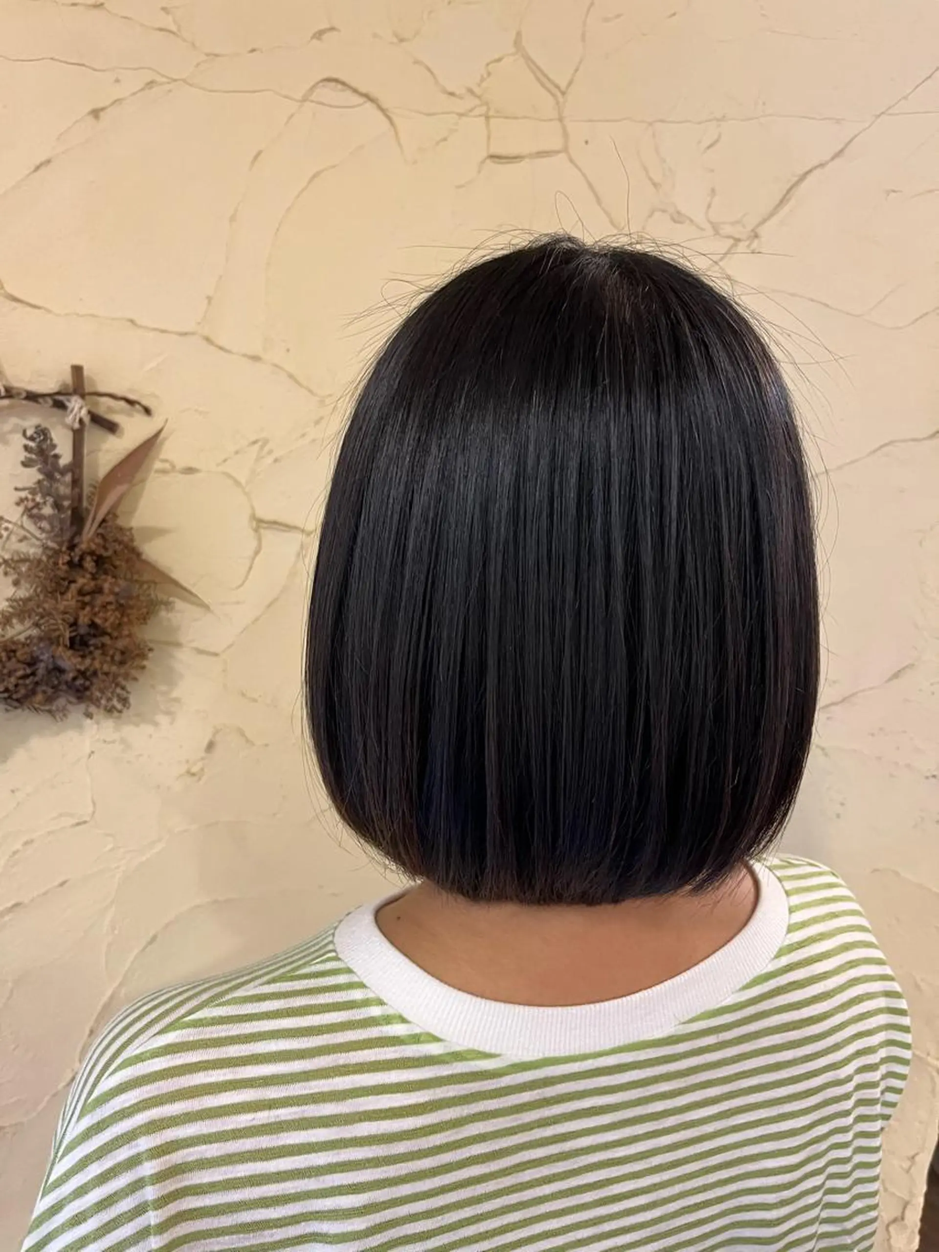 ミディアム 髪質改善 カット トリートメント ヘアセット 柘植 雅大のヘアスタイル