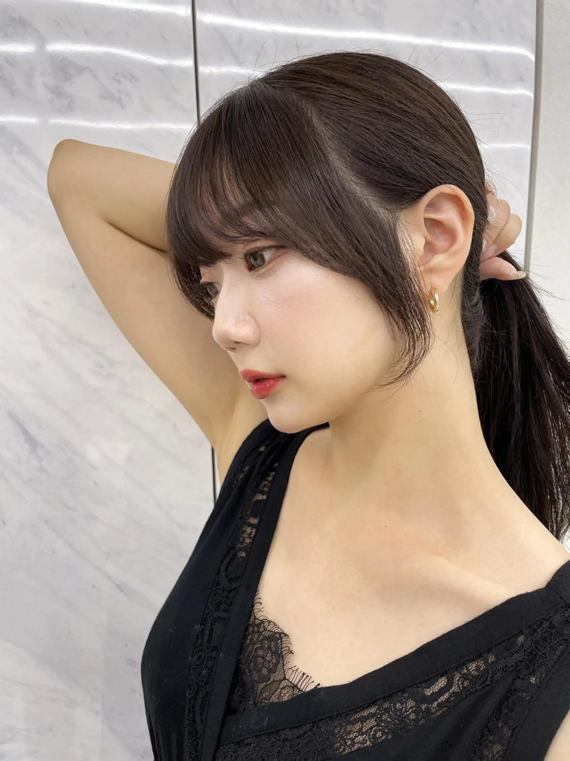 ロング カラー COA GINZA 空也/前髪/顔まわりのヘアスタイル