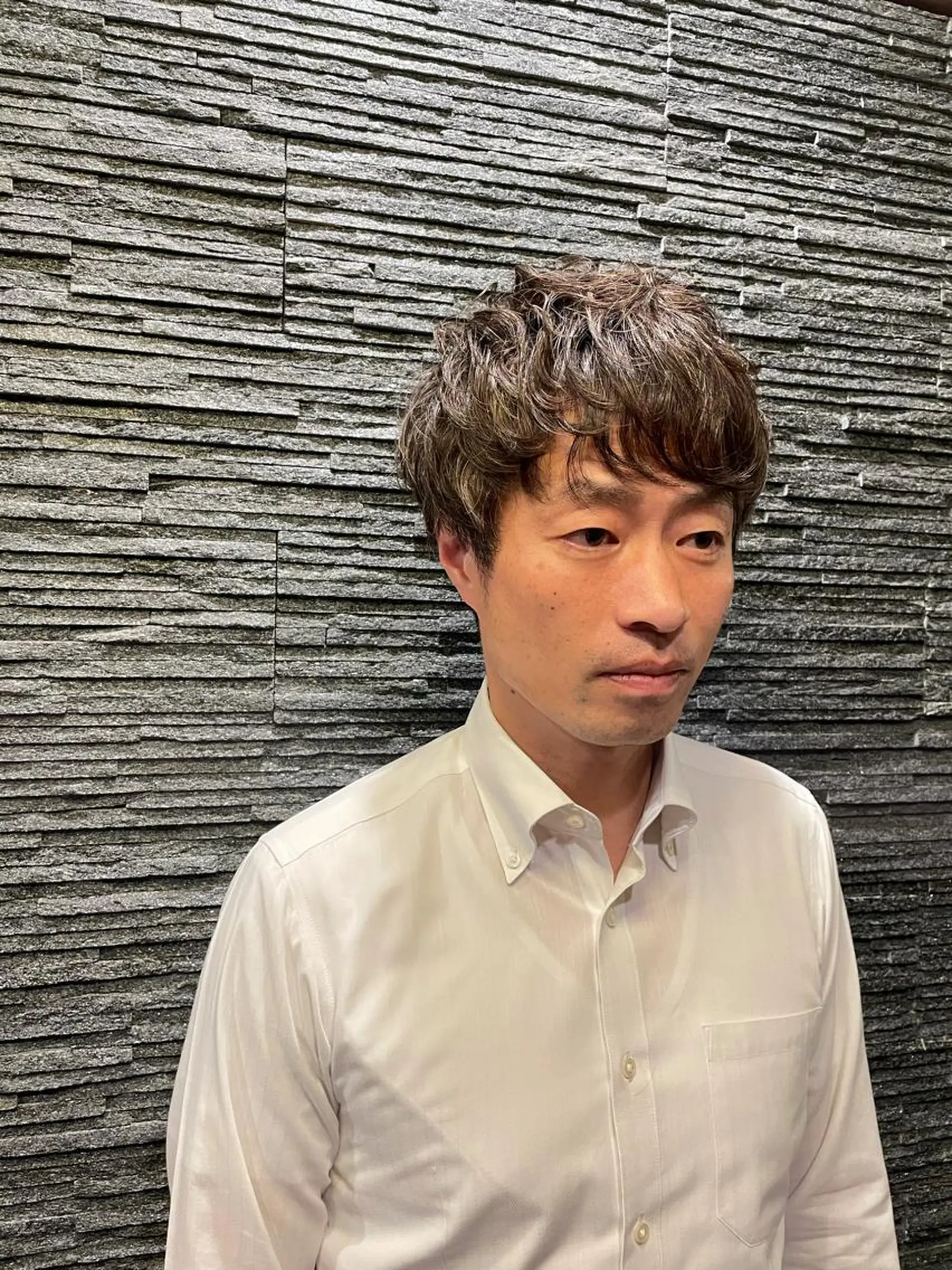 ショート パーマ メンズ プレミアムバーバー赤坂所属・野川 純麗のヘアスタイル