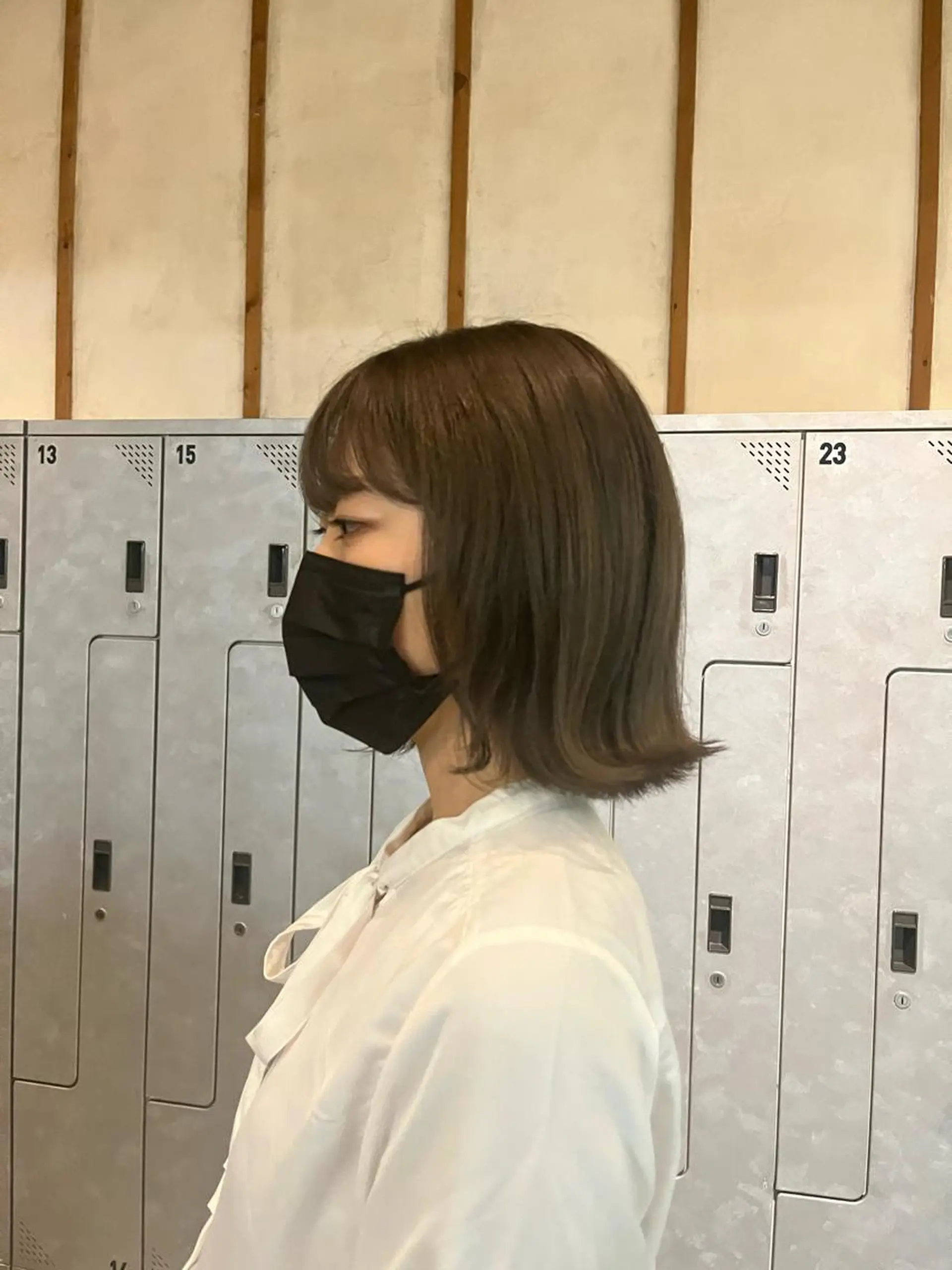 ショート ボブ/ベージュ/ パーマ🪿近森ゆいのヘアスタイル